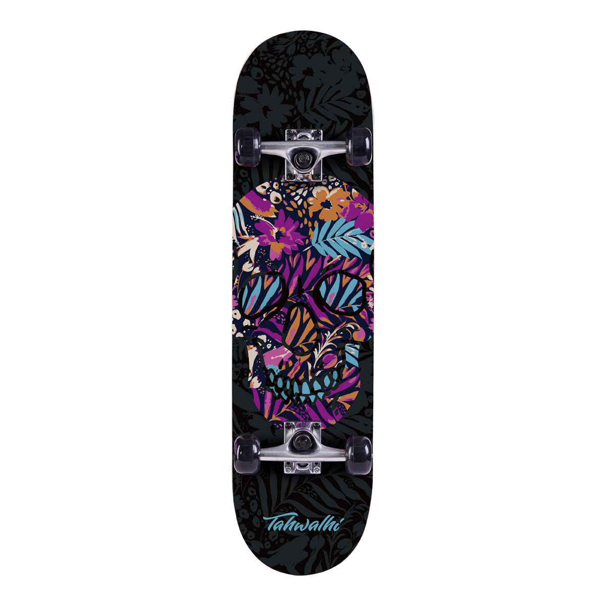 Tahwahli Ramp Floral Skull Skateboard
