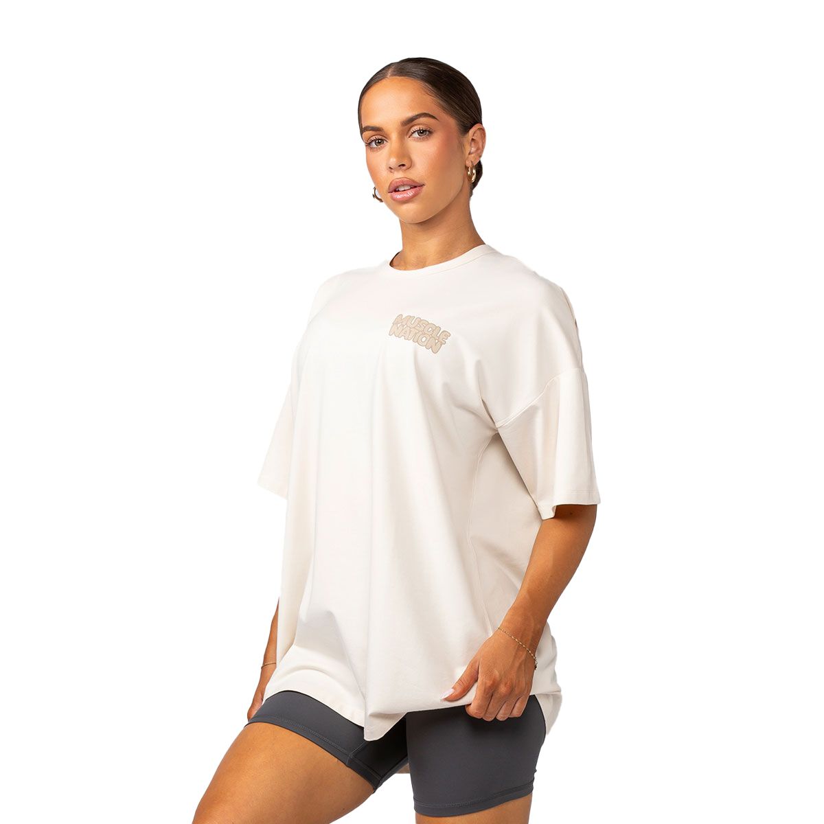 Muscle Nation Womens Lifting Club Oversized Tee
