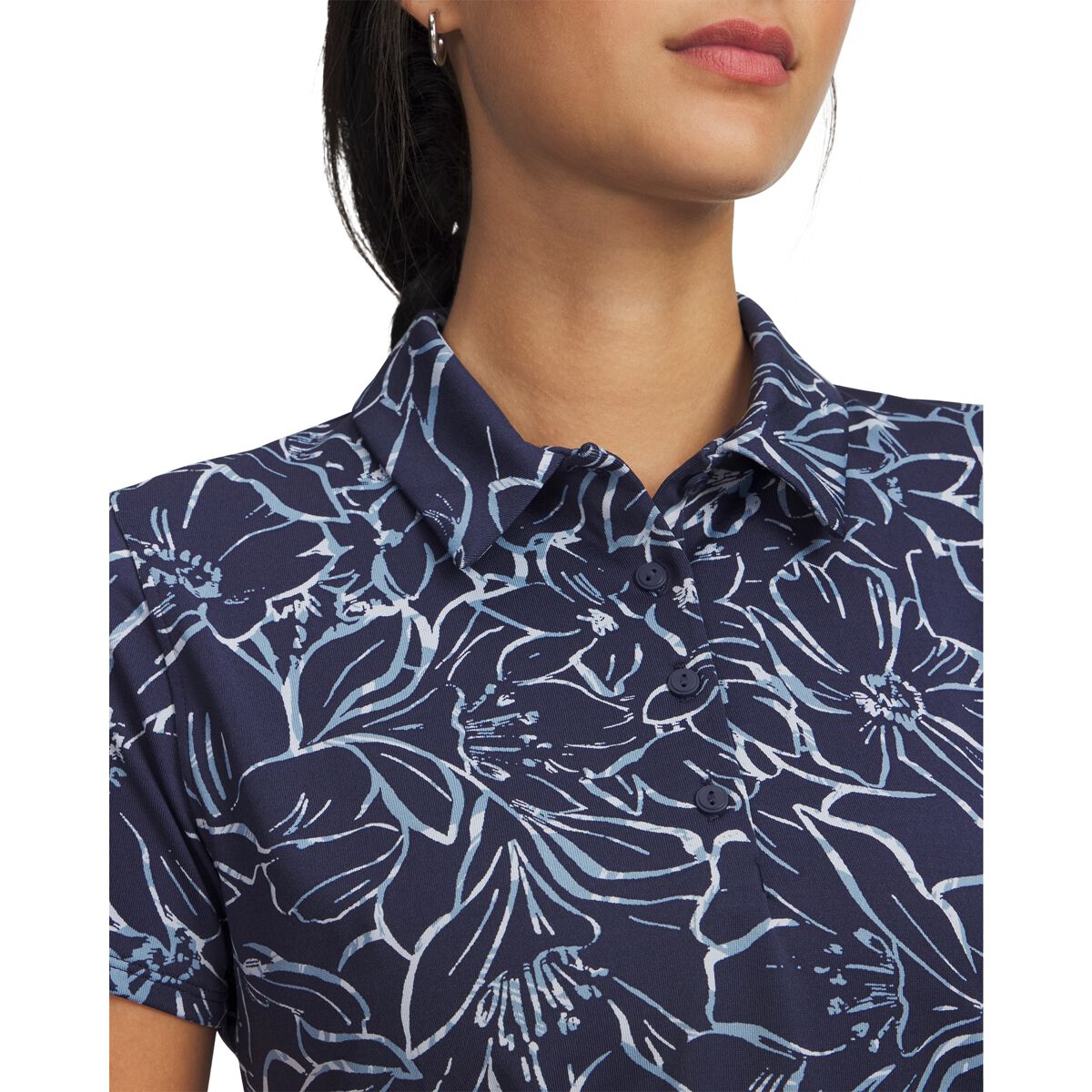 Under Armour Womens Playoff 3.0 Printed Golf Polo Shirt