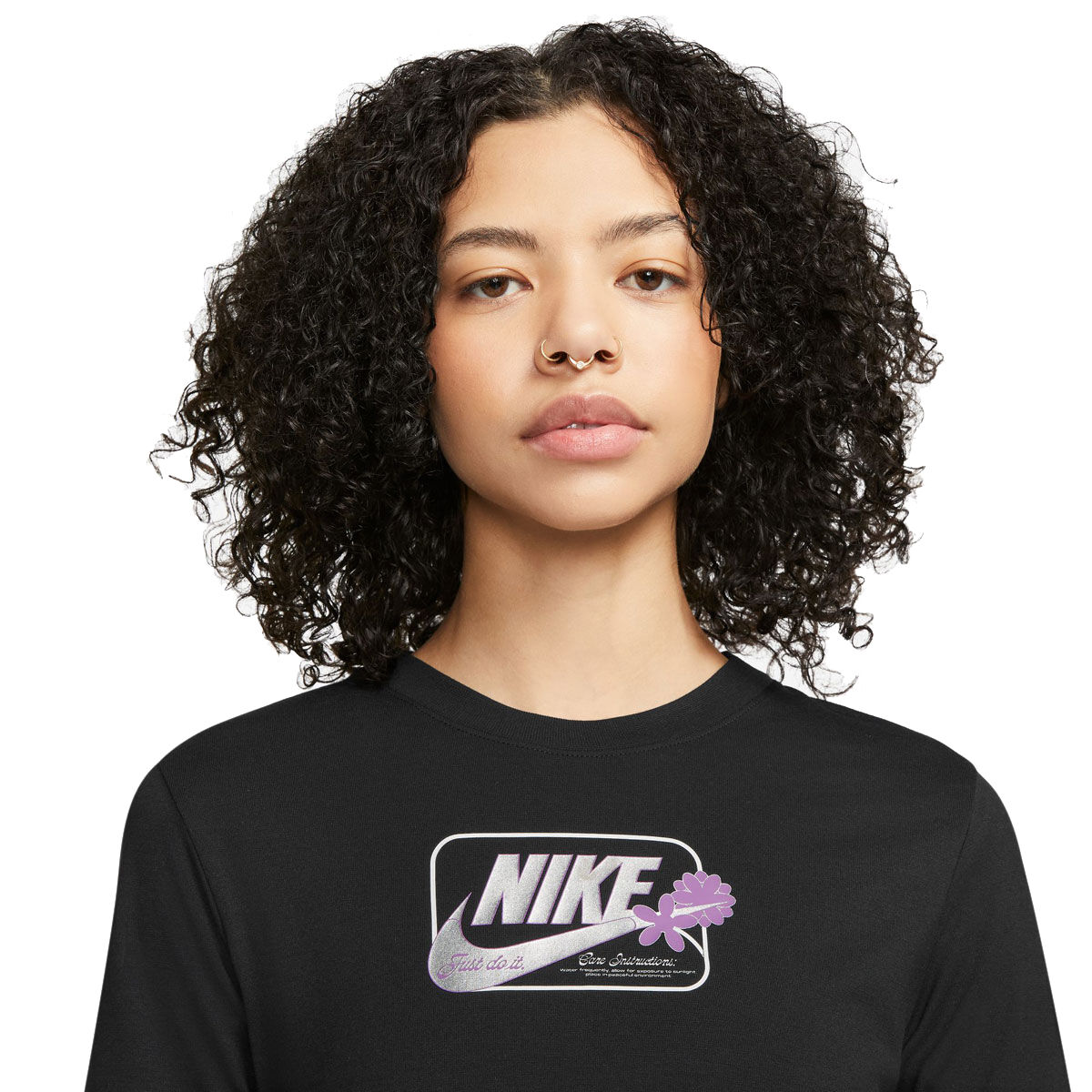 Nike Womens Sportswear Graphic Slim Cropped Tee