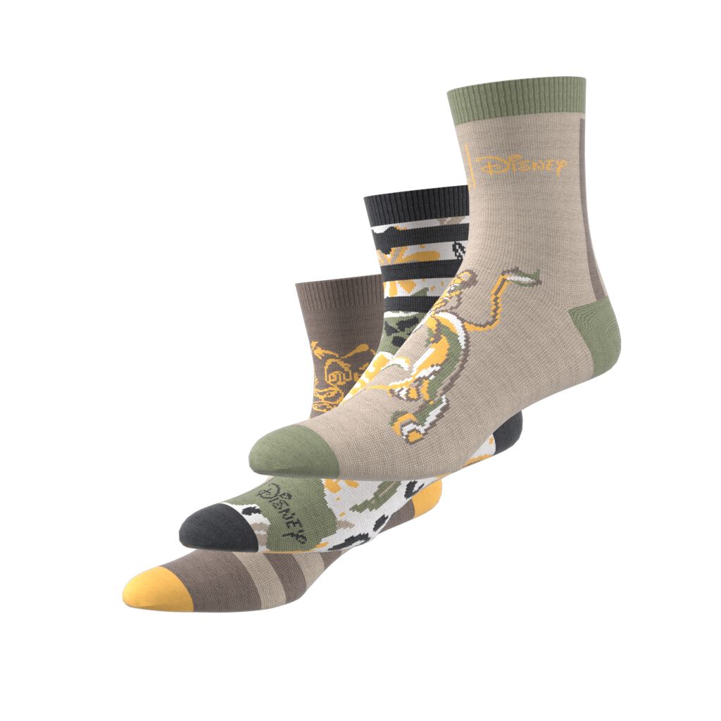 adidas Kids Disney Lion King 3 Pack Socks