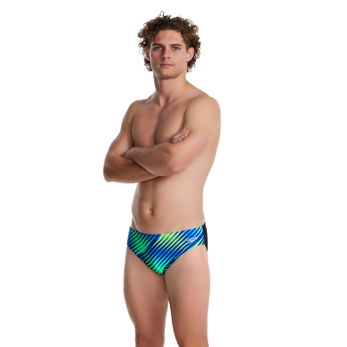Speedo Mens Allover Digital Vcut Briefs