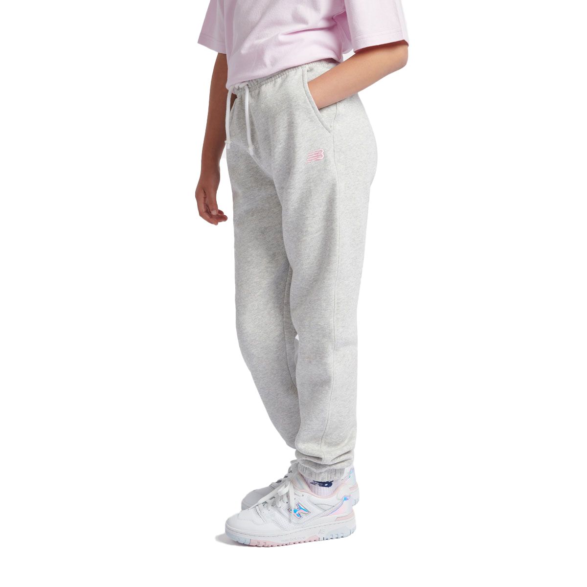 New Balance Junior French Terry Small Logo Jogger Track Pants