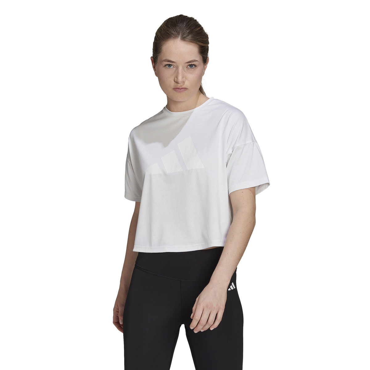 adidas Womens Train Icons 3-Bar Tee
