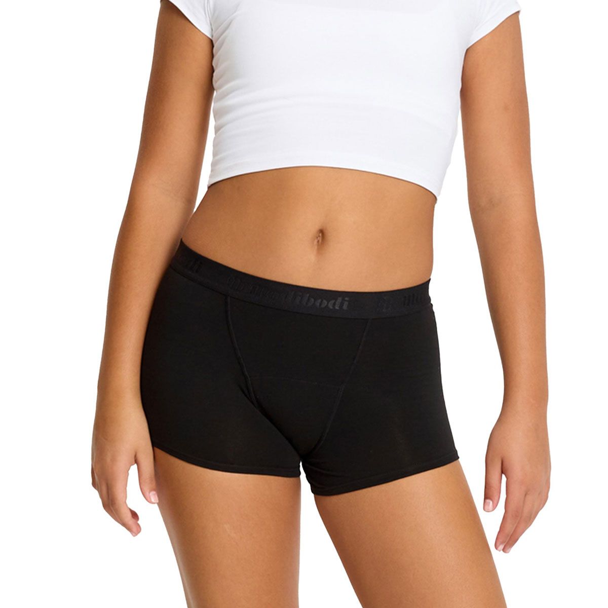 ModiBodi Teen Girls Moderate-Heavy Period Hipster Boyshorts