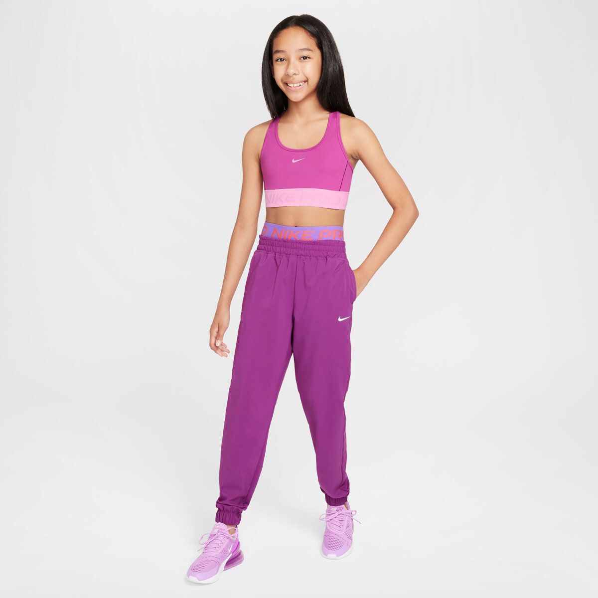 Nike Pro Junior Girls Swoosh Bra