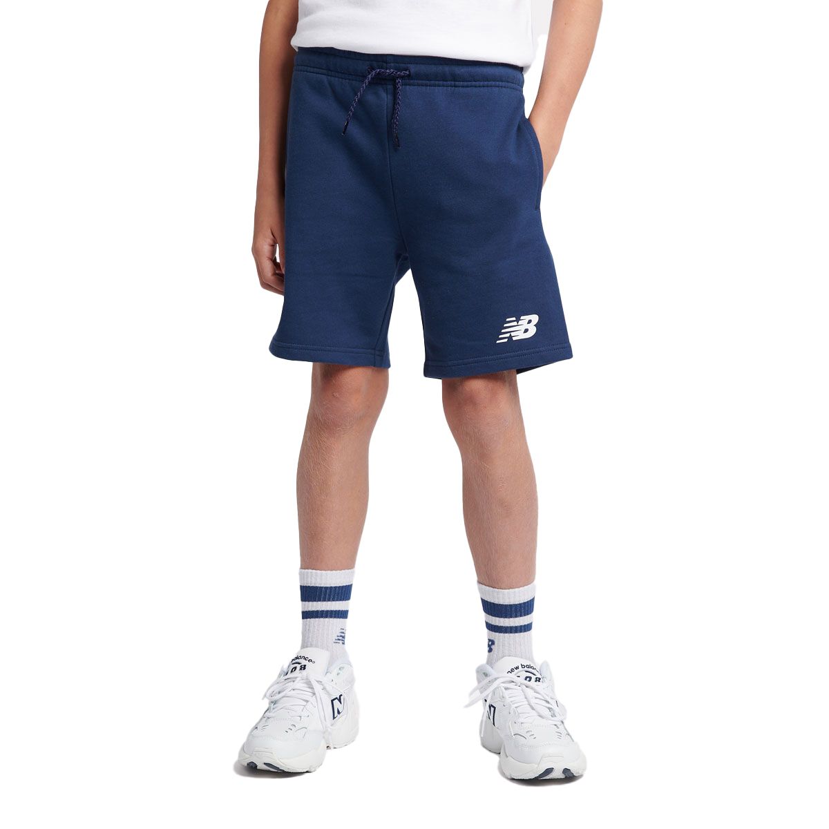 New Balance Junior Stacked Logo Shorts