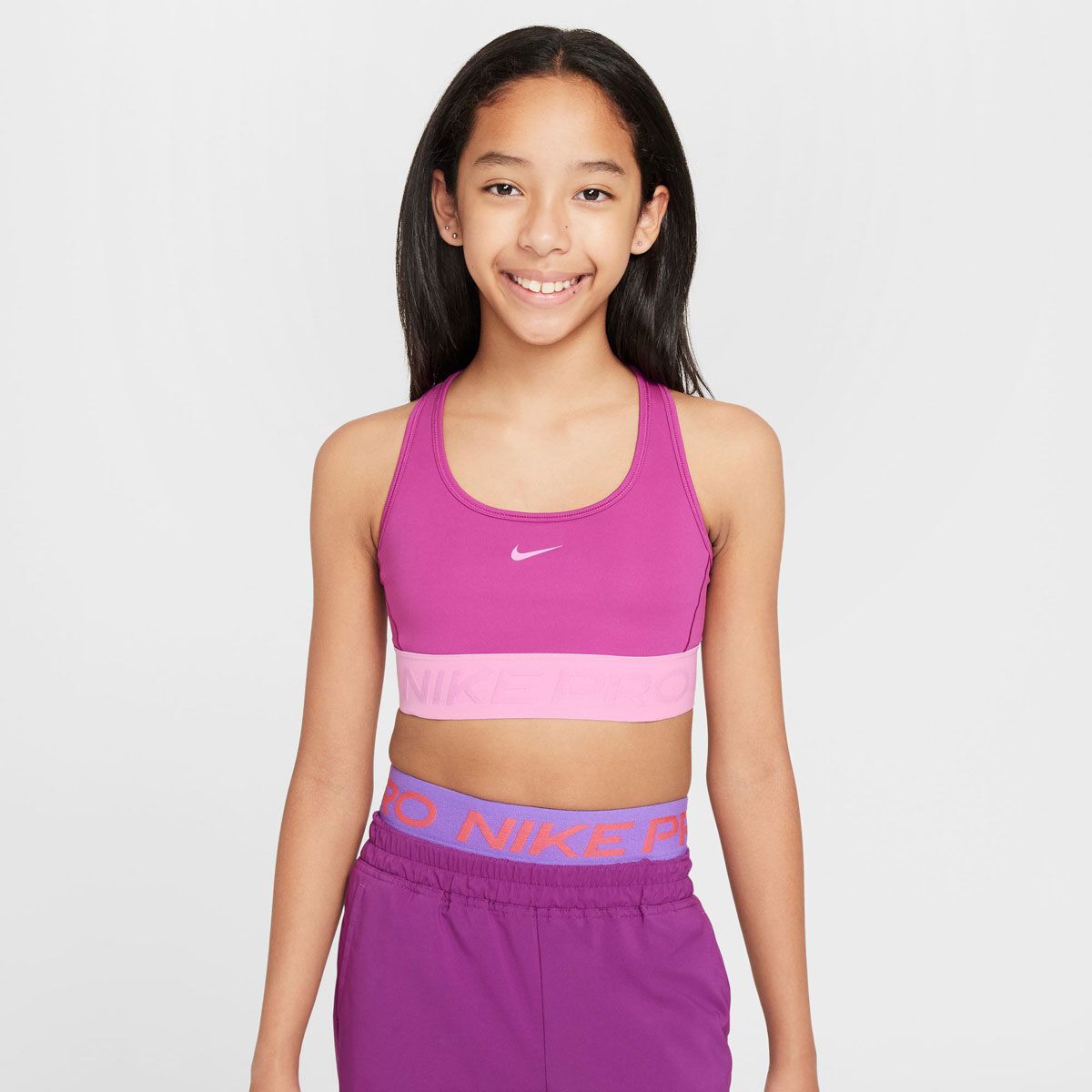 Nike Pro Junior Girls Swoosh Bra