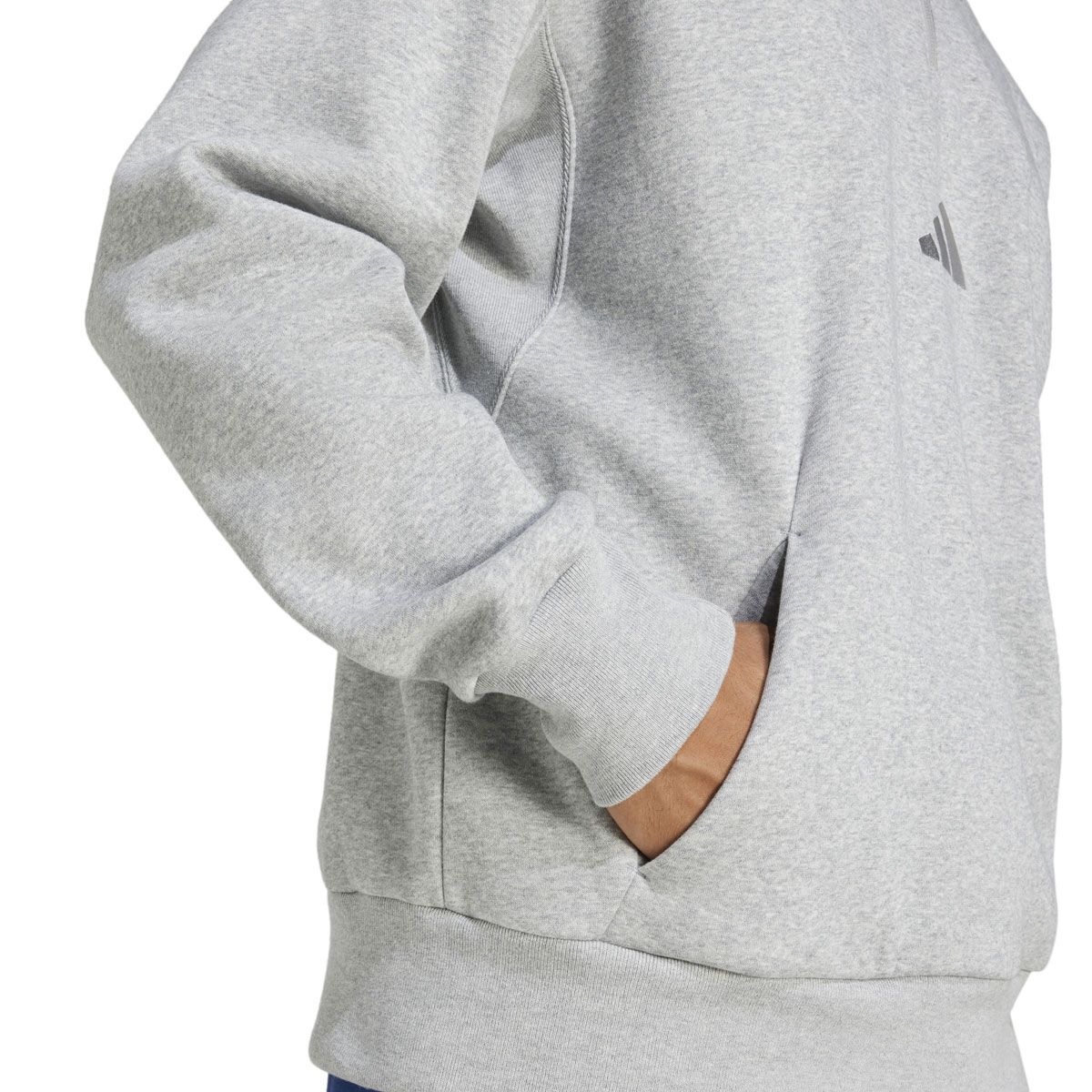 adidas Mens ALL SZN Fleece Quarter Zip Crew Sweatshirt