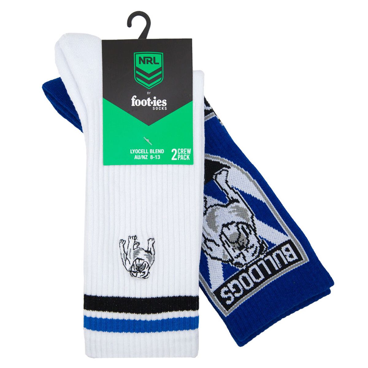 Footies Canterbury-Bankstown Bulldogs 2025 Sneaker Socks 2 Pack