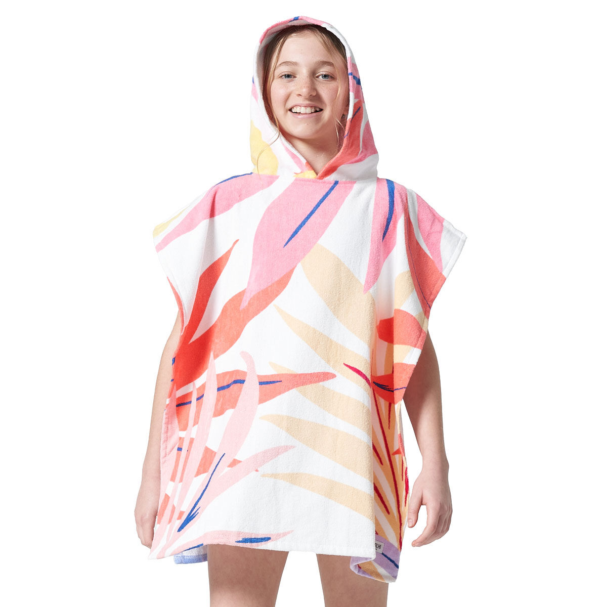 Tahwalhi Girls Psychedelic Palm Hooded Towel