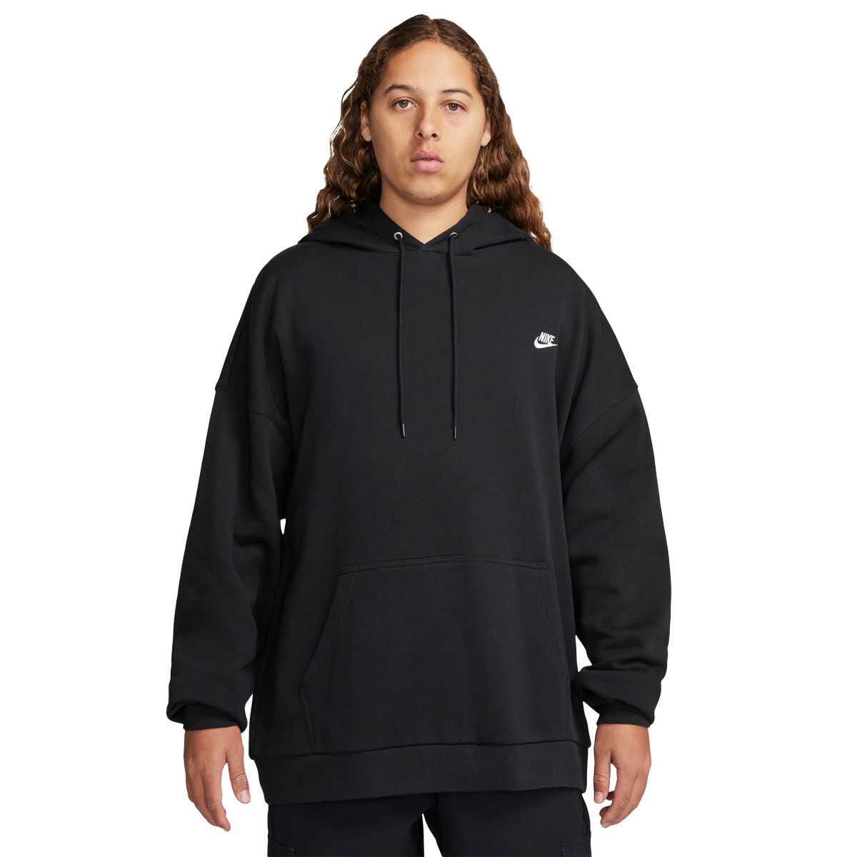 Nike Mens Club Fleece Oversize French Terry Pullover Hoodie