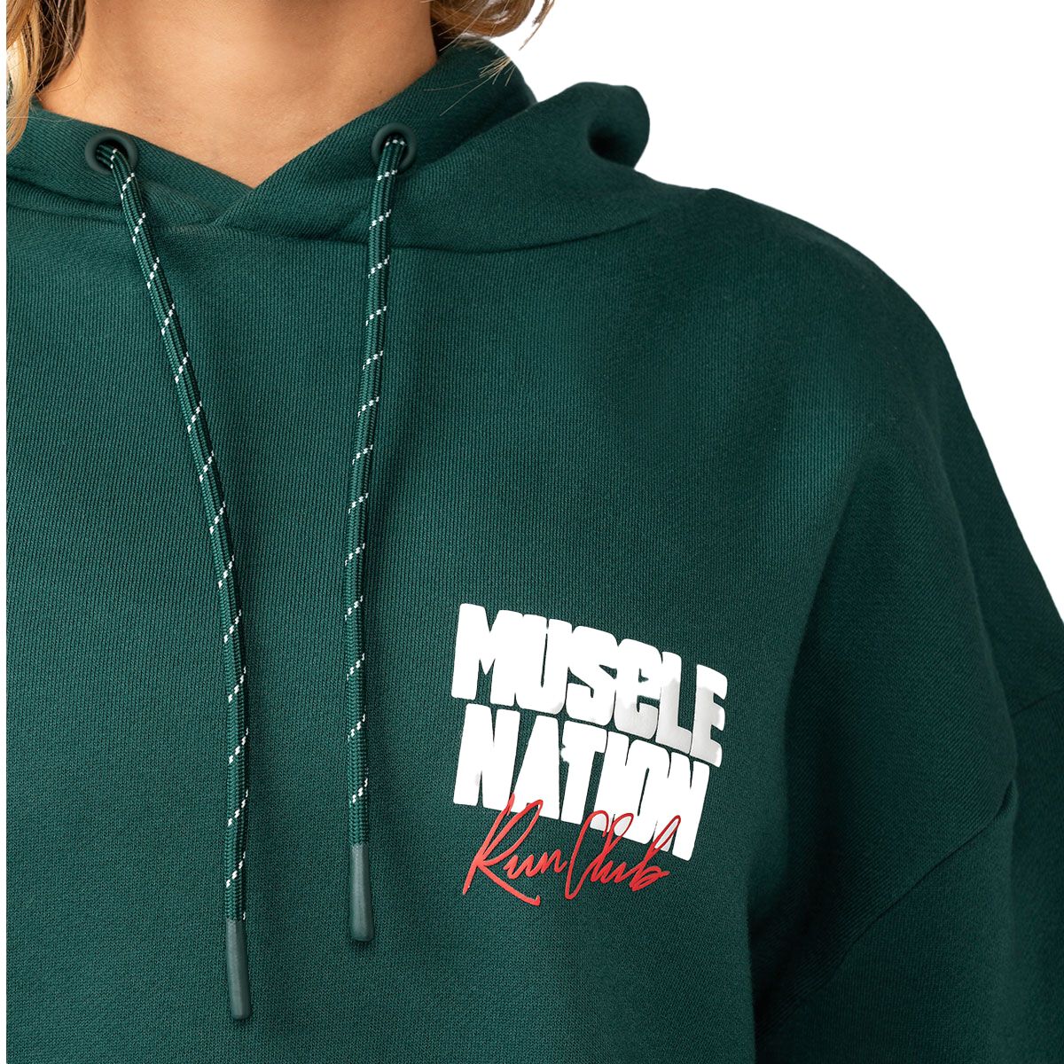 Muscle Nation Womens Sports Mode Oversized Pullover Hoodie
