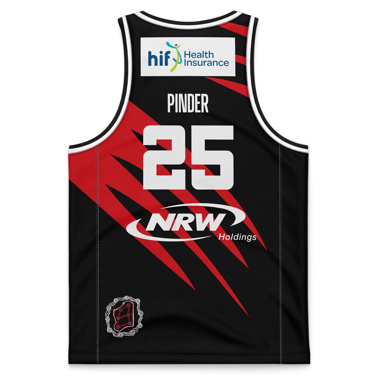 Perth Wildcats Mens Keanu Pinder 2024 Heritage Basketball Jersey