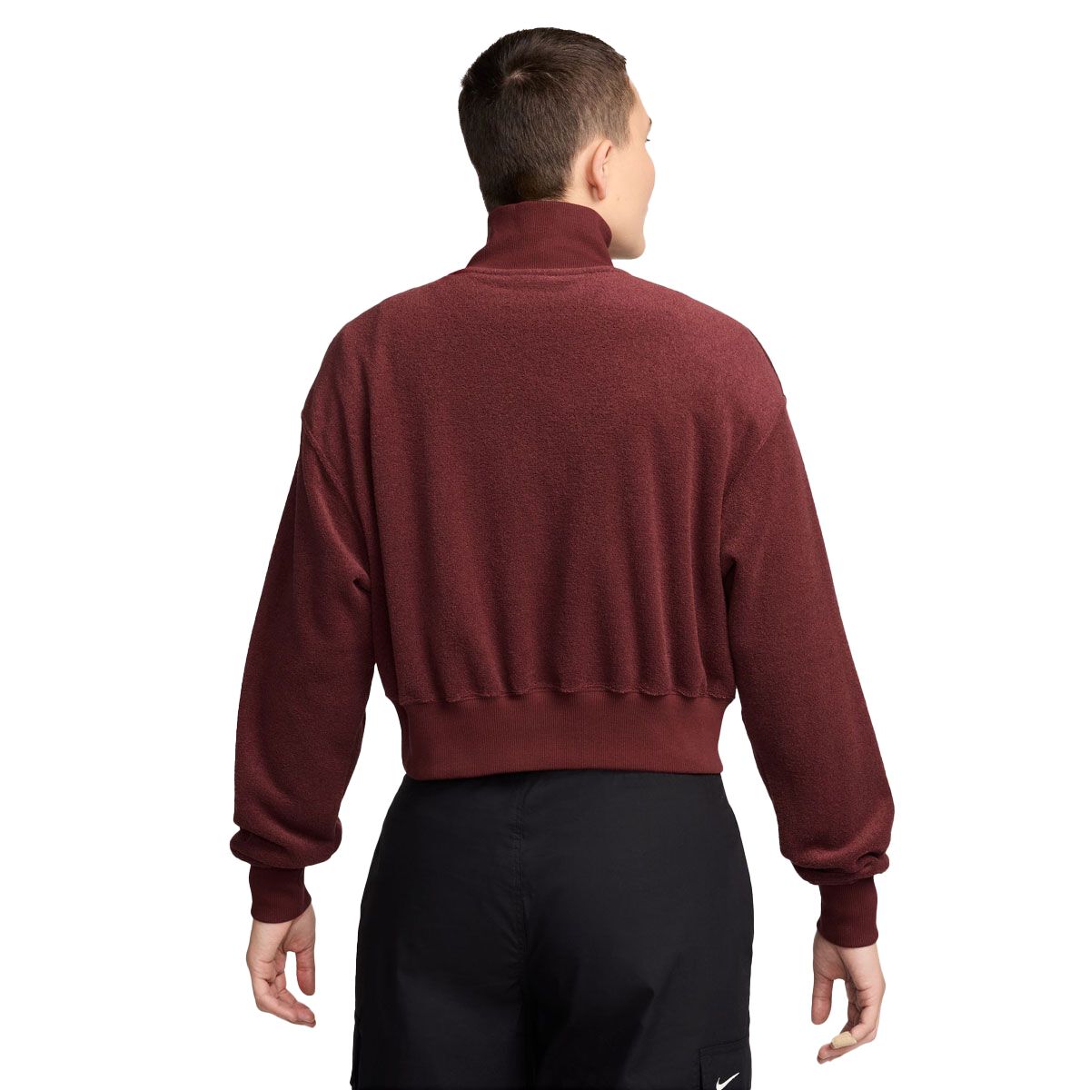 Nike Womens Sportswear Phoenix Fleece Plush Oversized Quarter Zip Sweatshirt