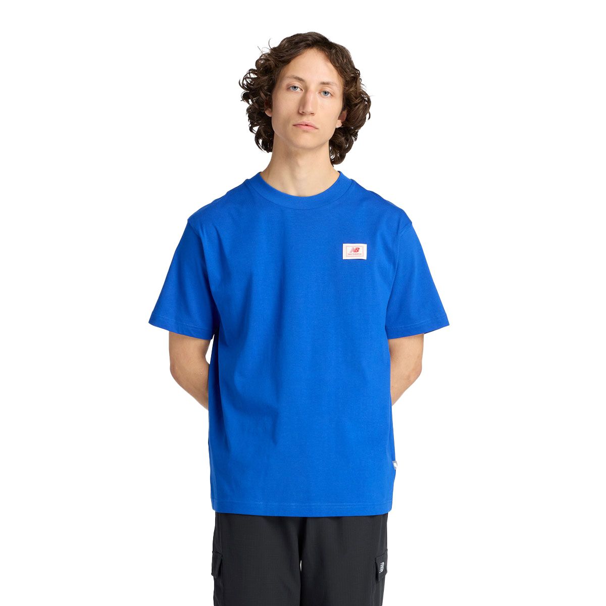 New Balance Mens Woven Label Tee