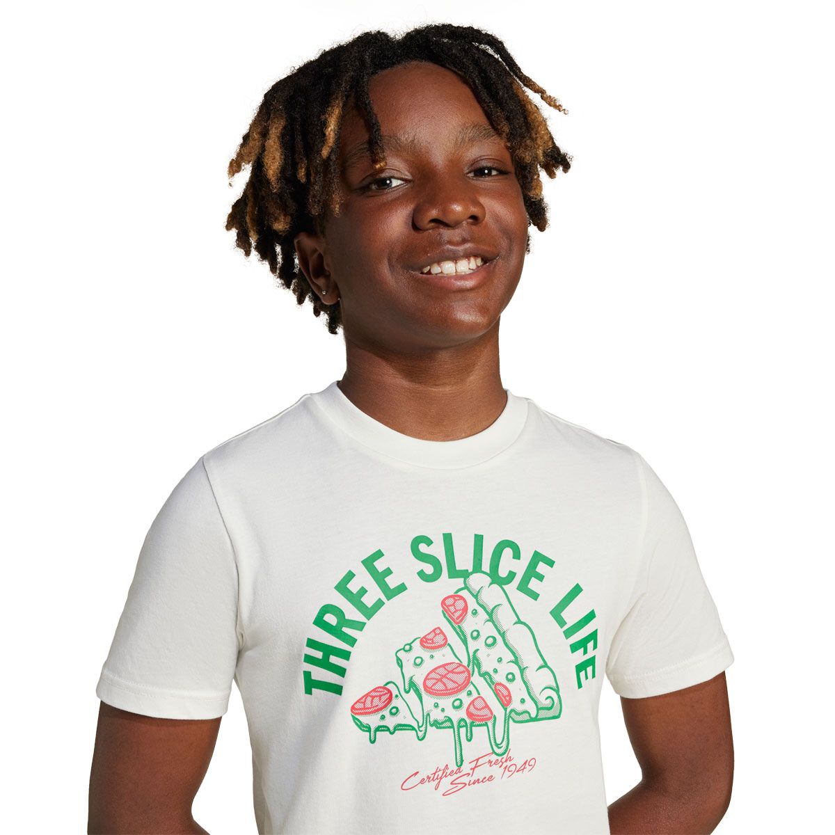 adidas Junior Lounge Pizza Graphic Tee