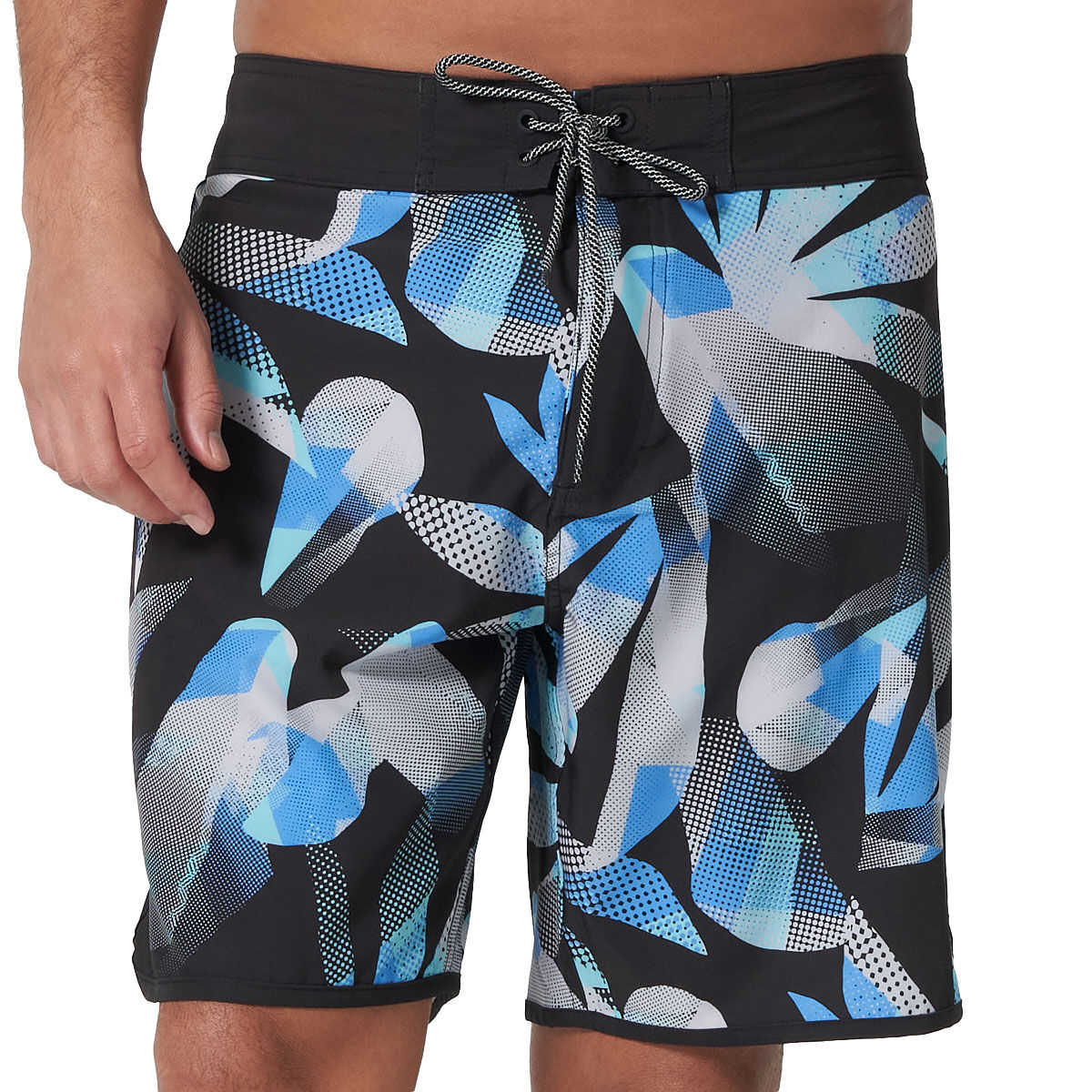 Tahwalhi Mens Abstract Scalloped Board Shorts