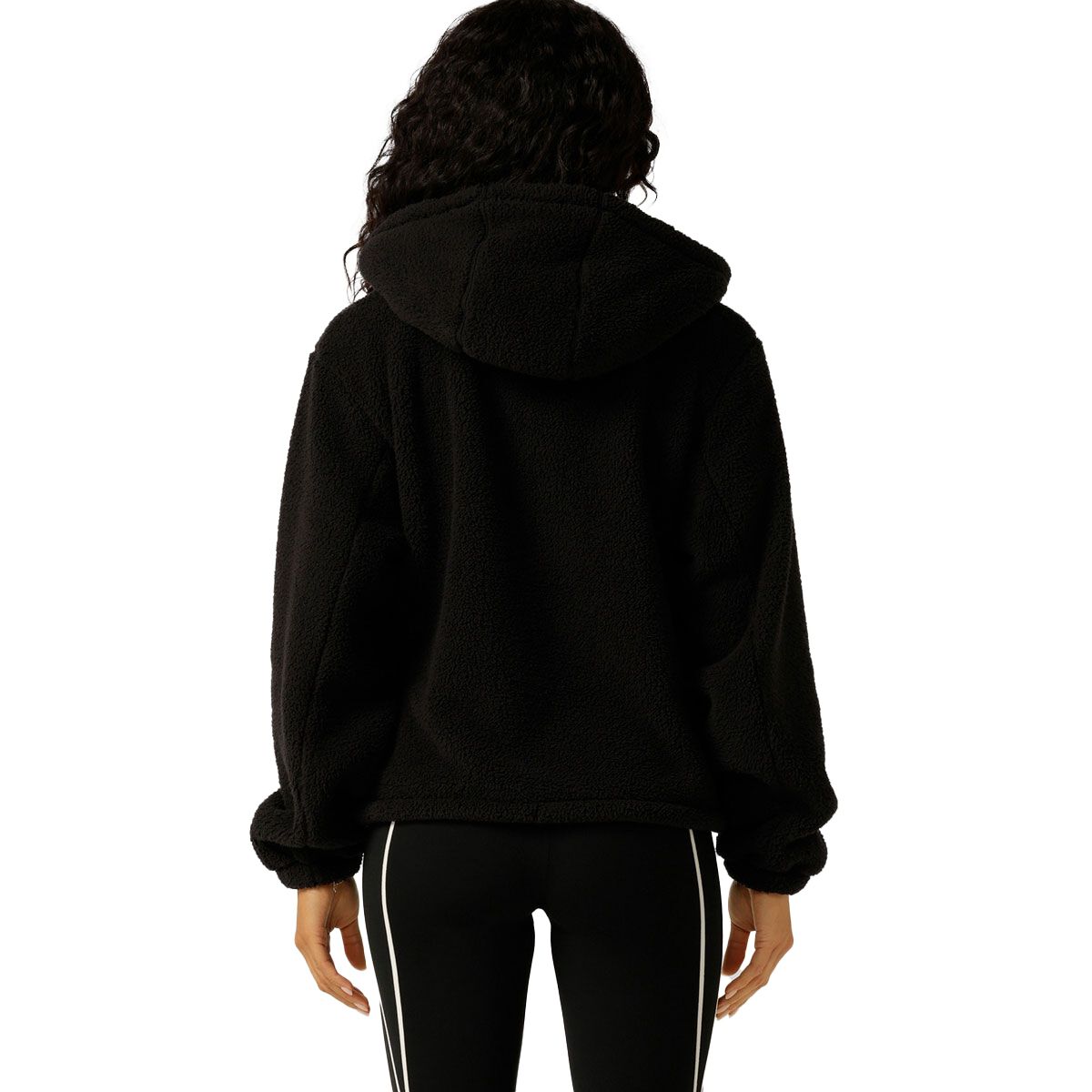Lorna Jane Womens Teddy Fleece Zip Thru Full Zip Hoodie