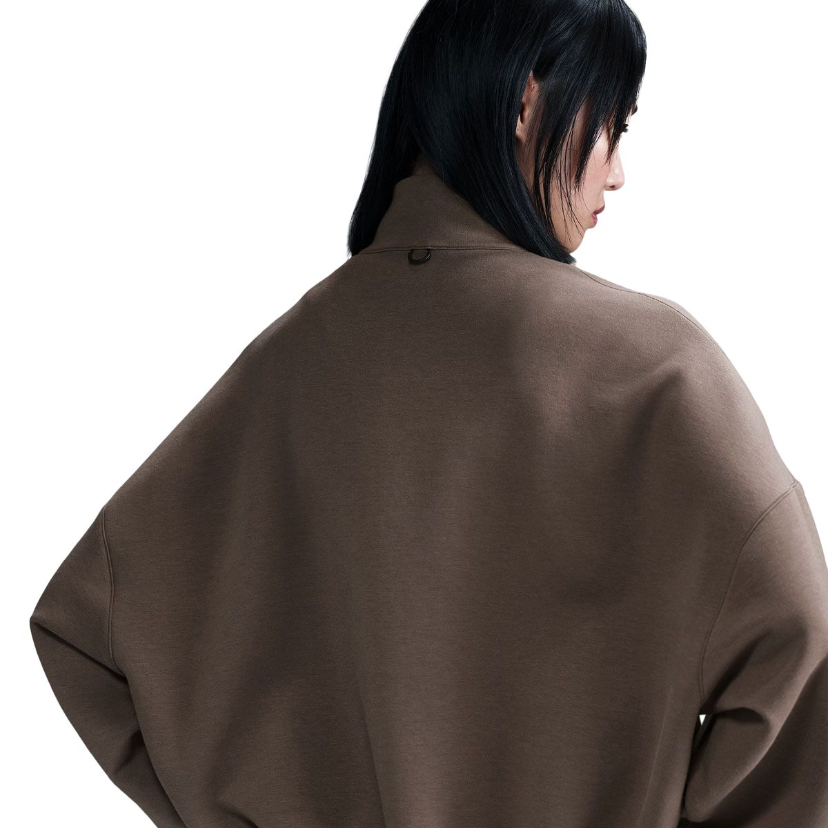 Nike Womens 24.7 ImpossiblySoft Dri-FIT Oversized Half Zip Sweatshirt