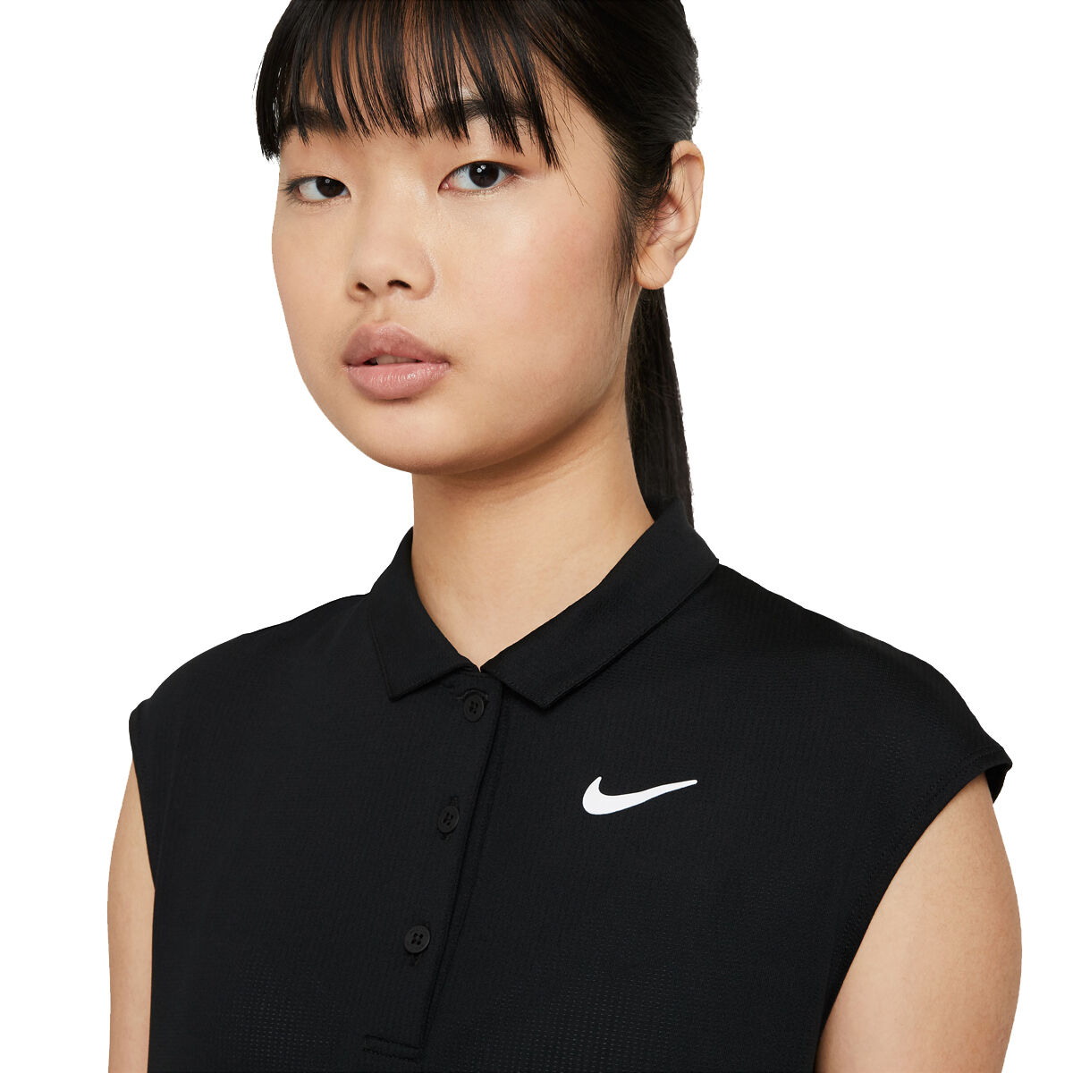 NikeCourt Womens Victory Tennis Polo Black M