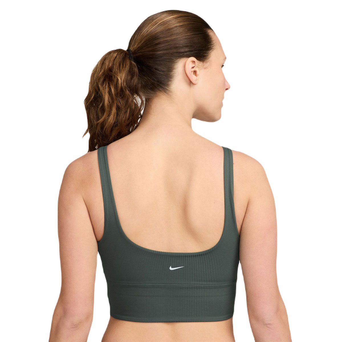 Nike Womens Zenvy Rib Light Support Padded Longline Sports Bra