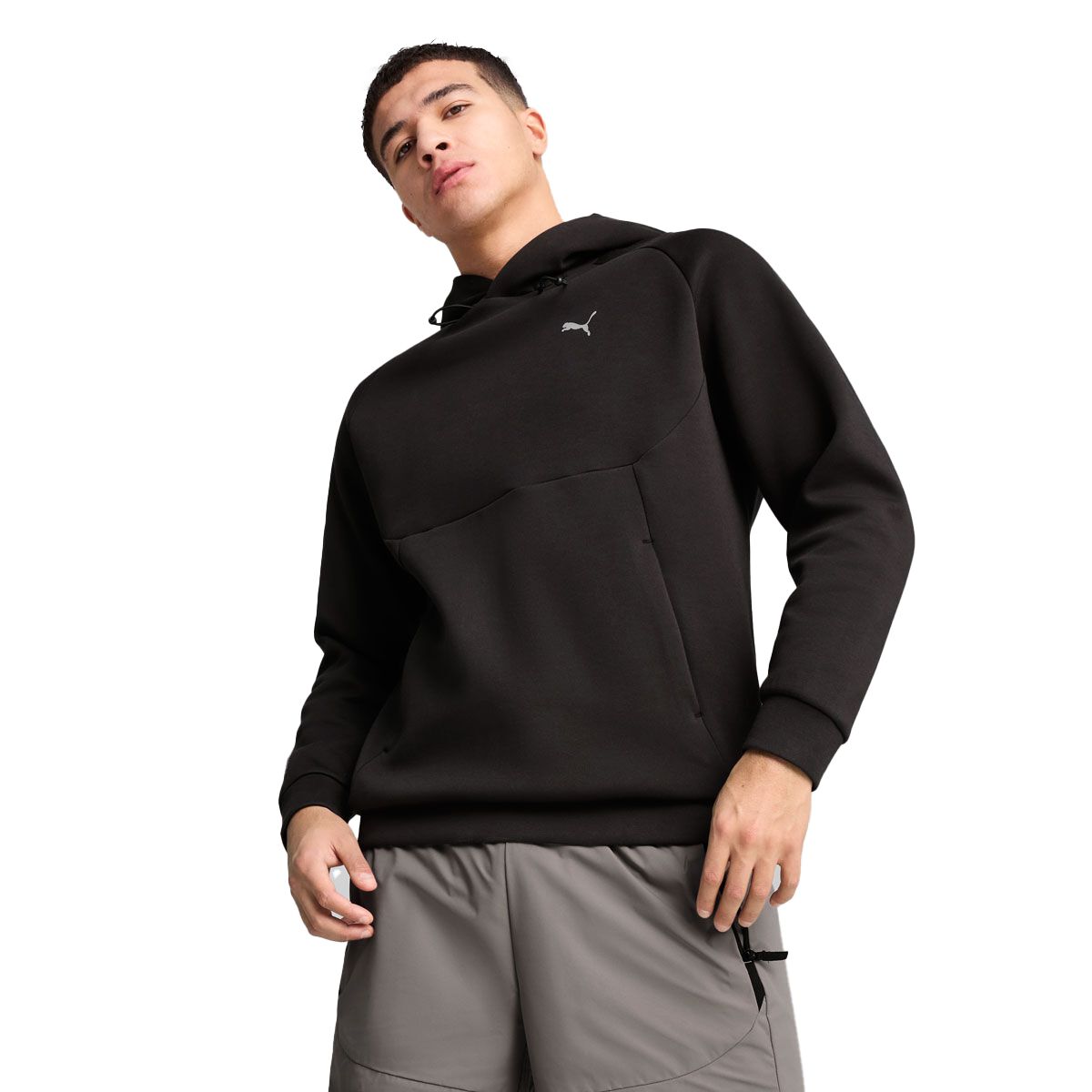 PUMA Mens PUMATech Graphic Relaxed Pullover Hoodie