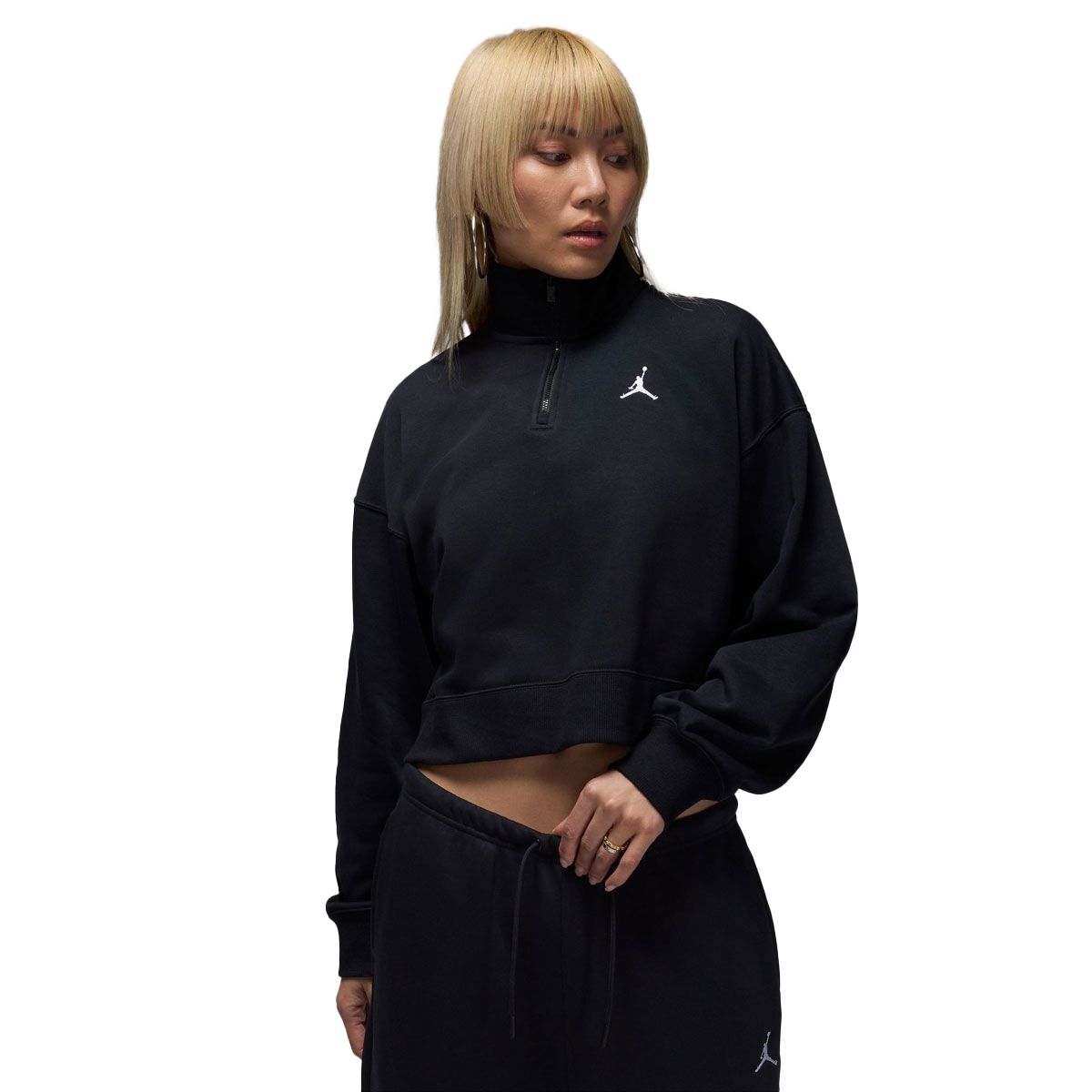 Jordan Womens Brooklyn Fleece Quarter Zip Pullover
