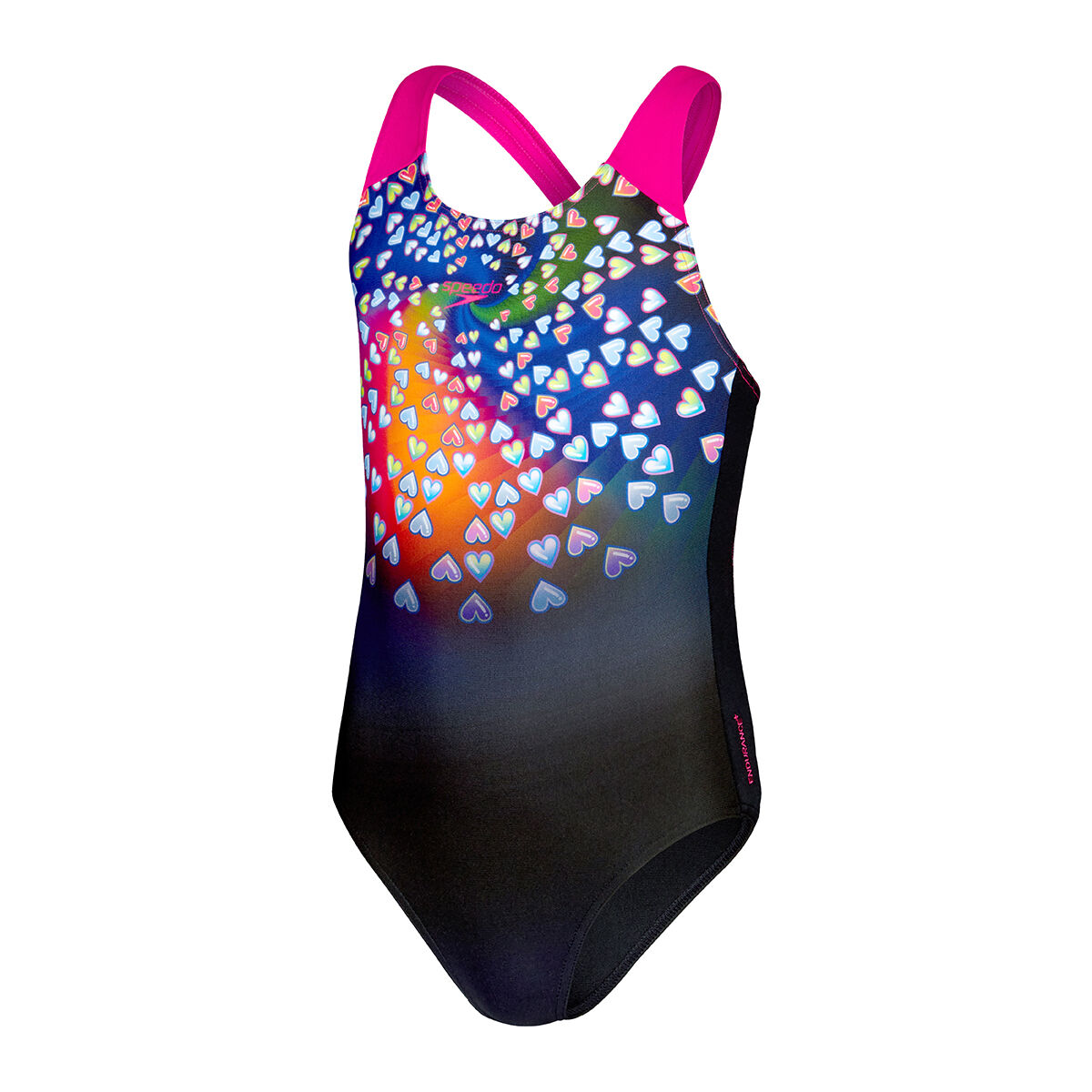 Speedo Girls Digital Placement Splashback One Piece Swimsuit