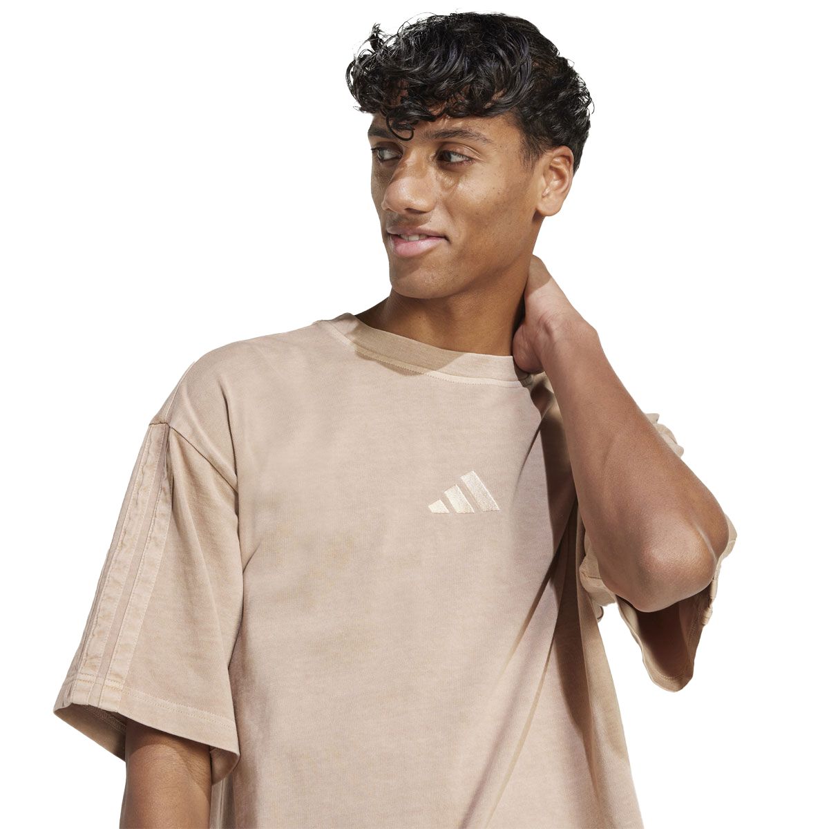 adidas Mens All SZN Fleece Pigment Dye Tee