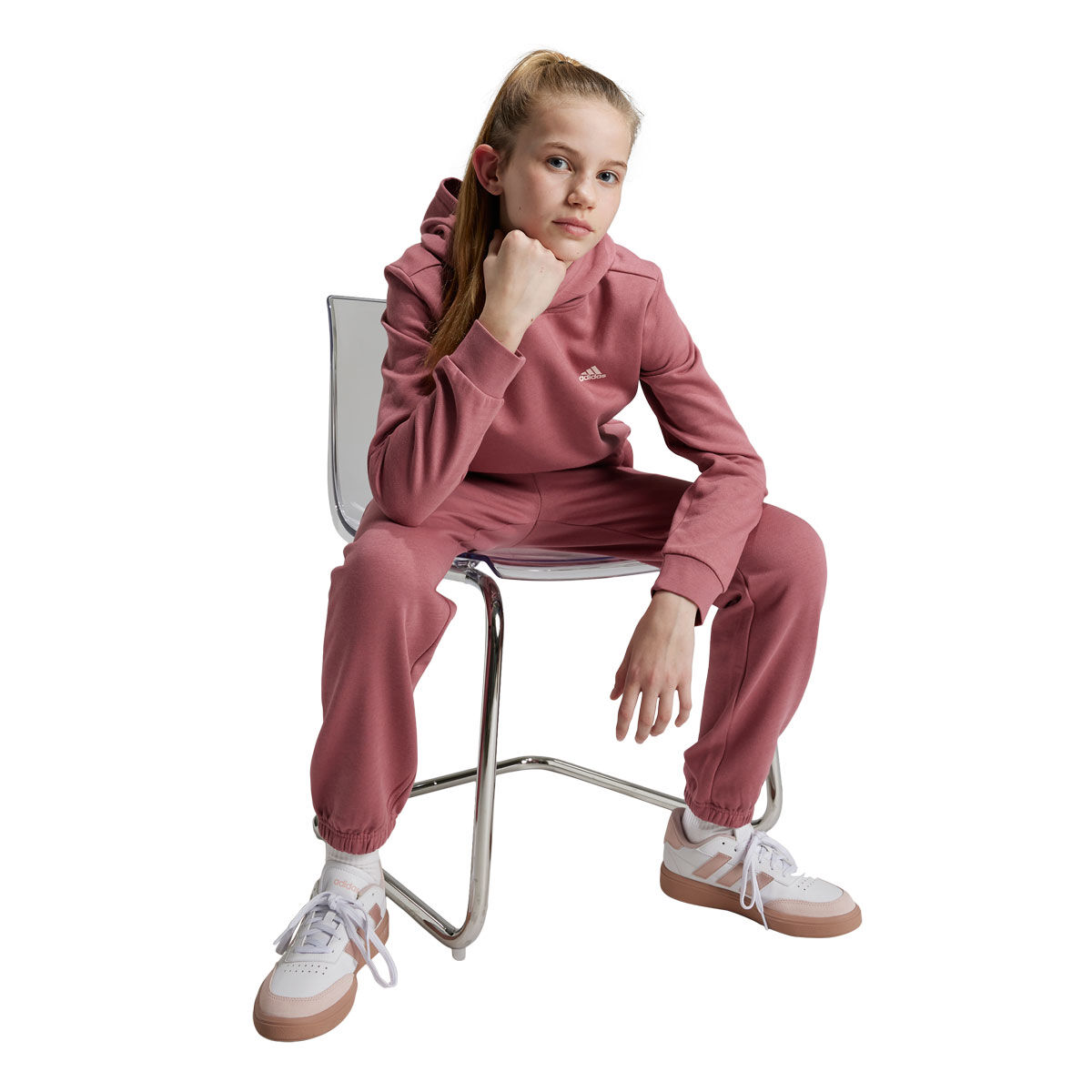 adidas Junior Feel Cozy Fleece Pullover Hoodie