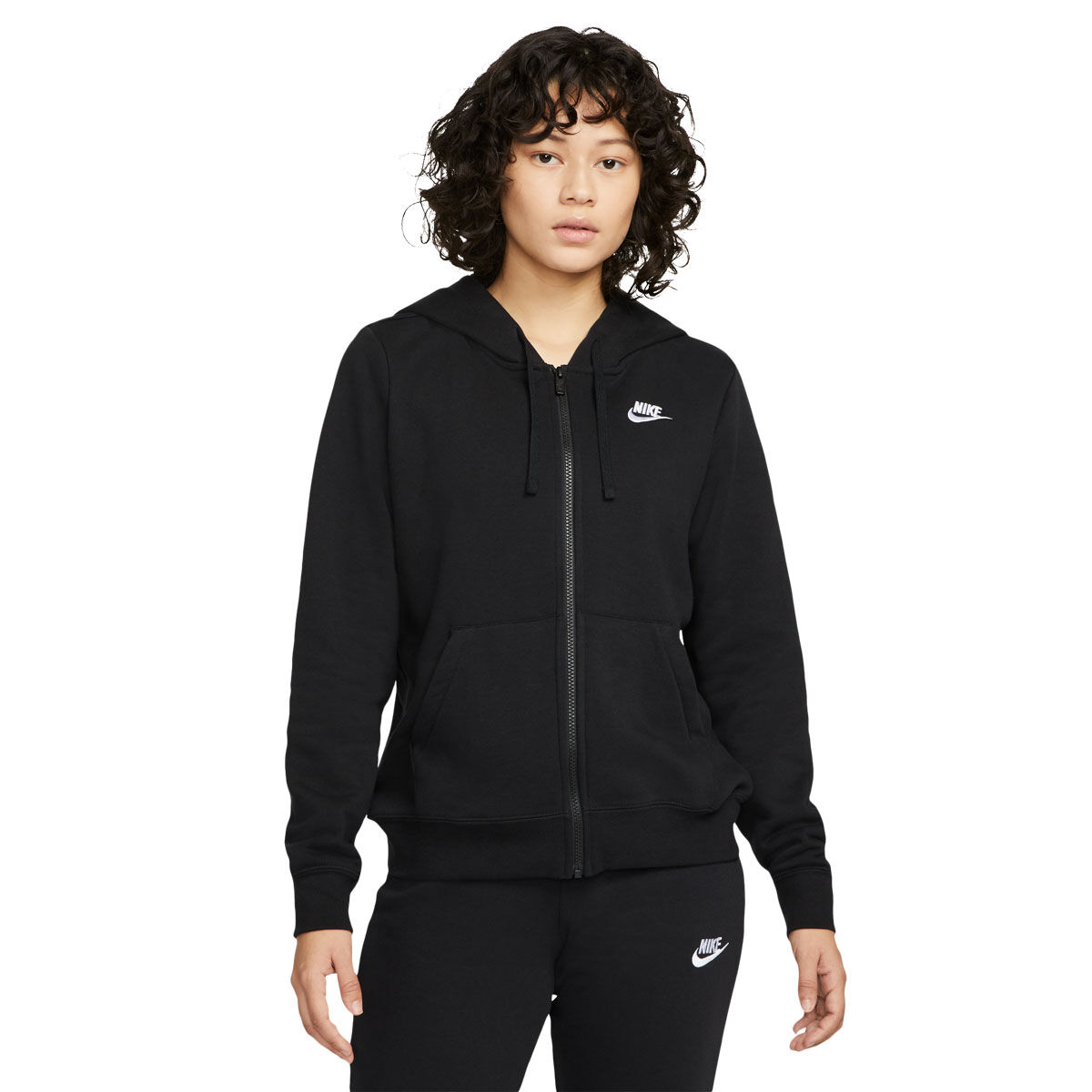 Nike Womens Sportswear Club Fleece Full Zip Hoodie