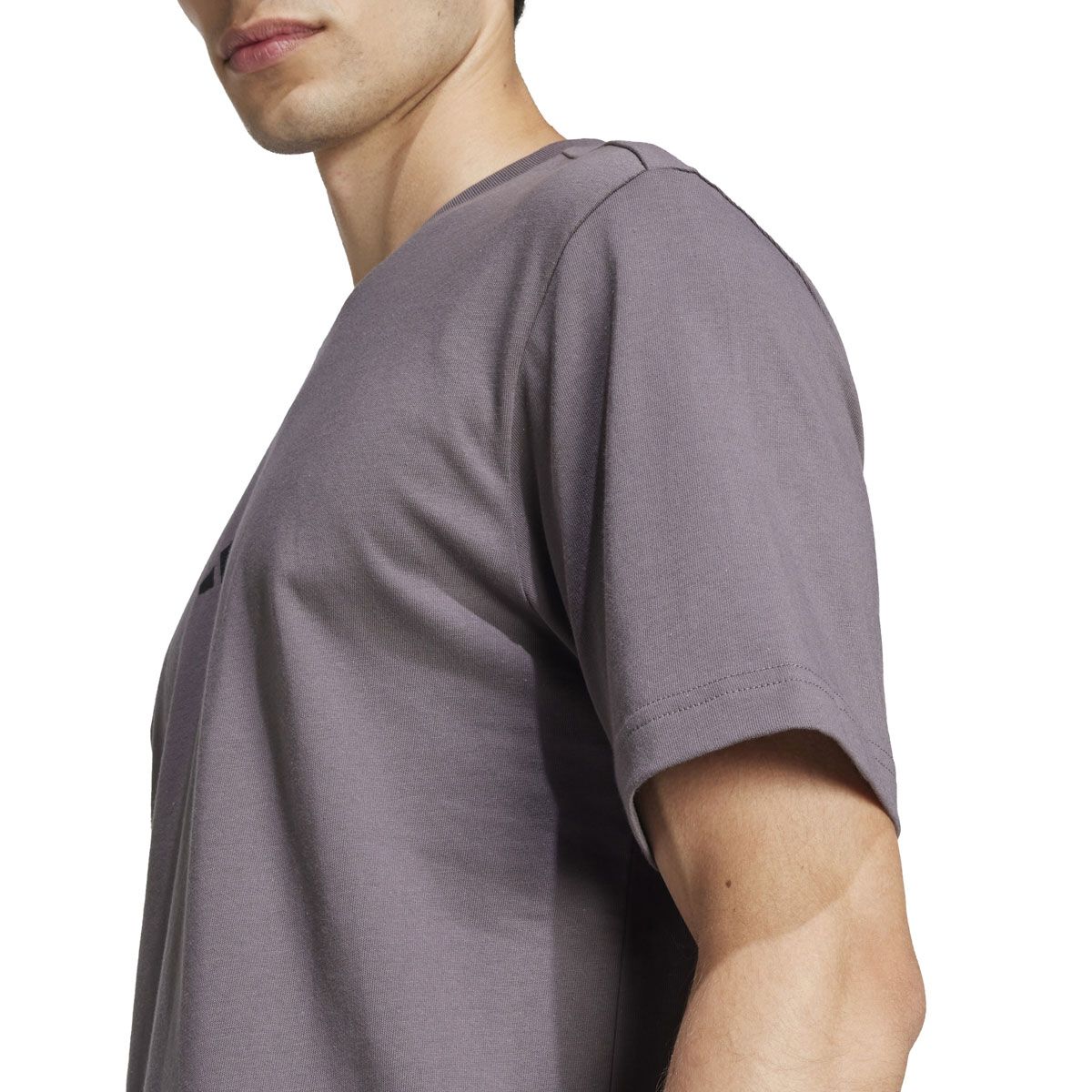 adidas Mens Small Logo Single Jersey Tee