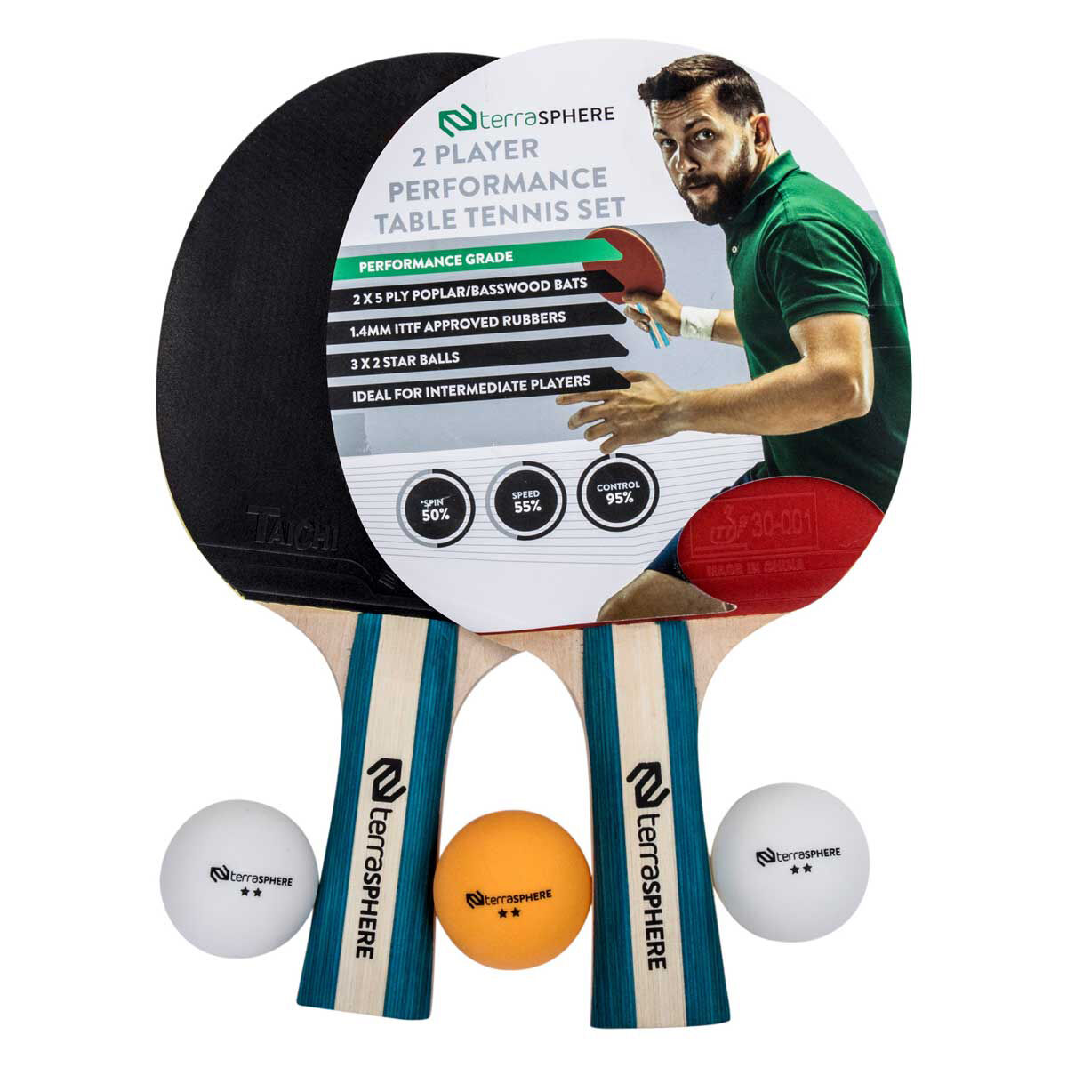 Terrasphere 2 Player Performance Table Tennis Set