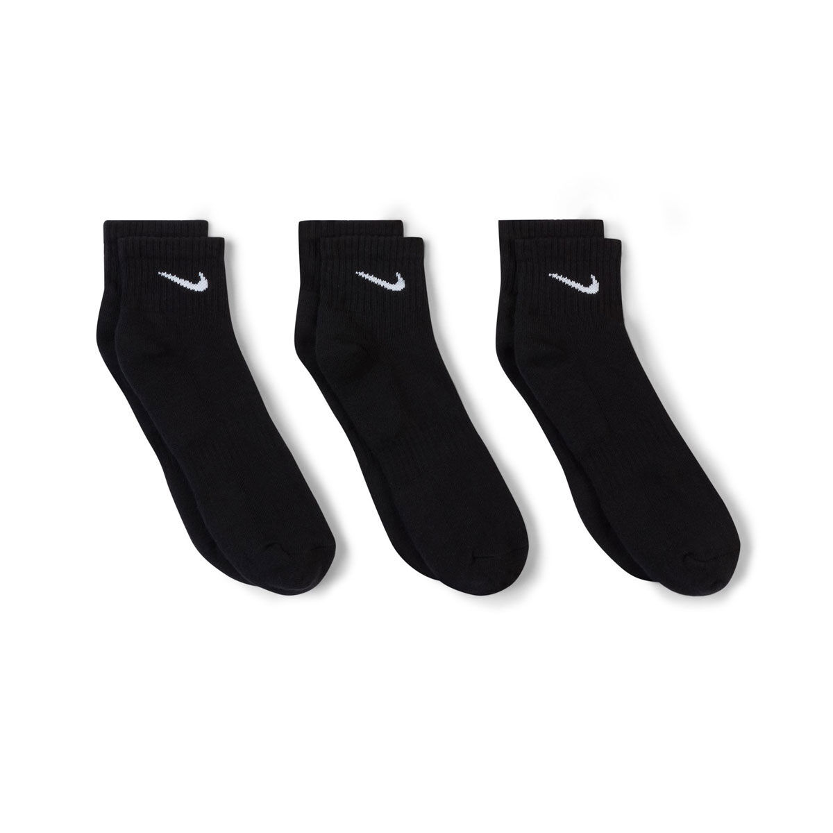 Nike Cotton Quarter 3 Pack Socks