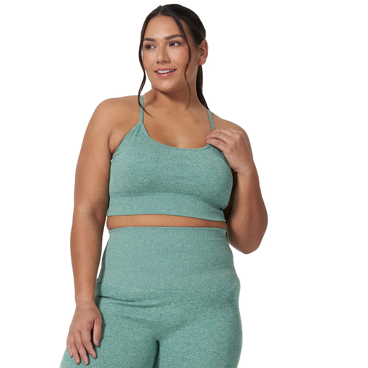 Ell/Voo Womens Reili Seam Free Crop Sports Bra