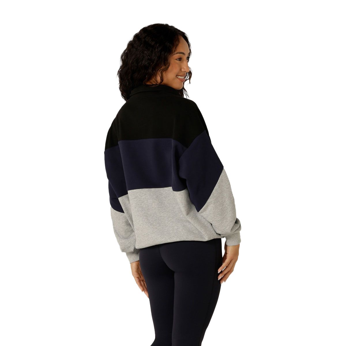 Lorna Jane Womens Heritage Iconic Quarter Zip Sweatshirt