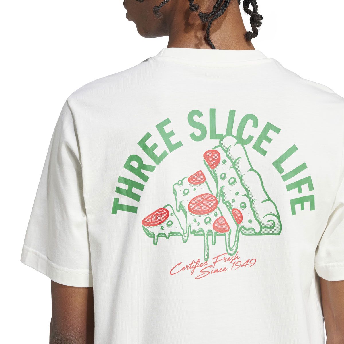 adidas Mens Lounge Pizza Graphic Tee