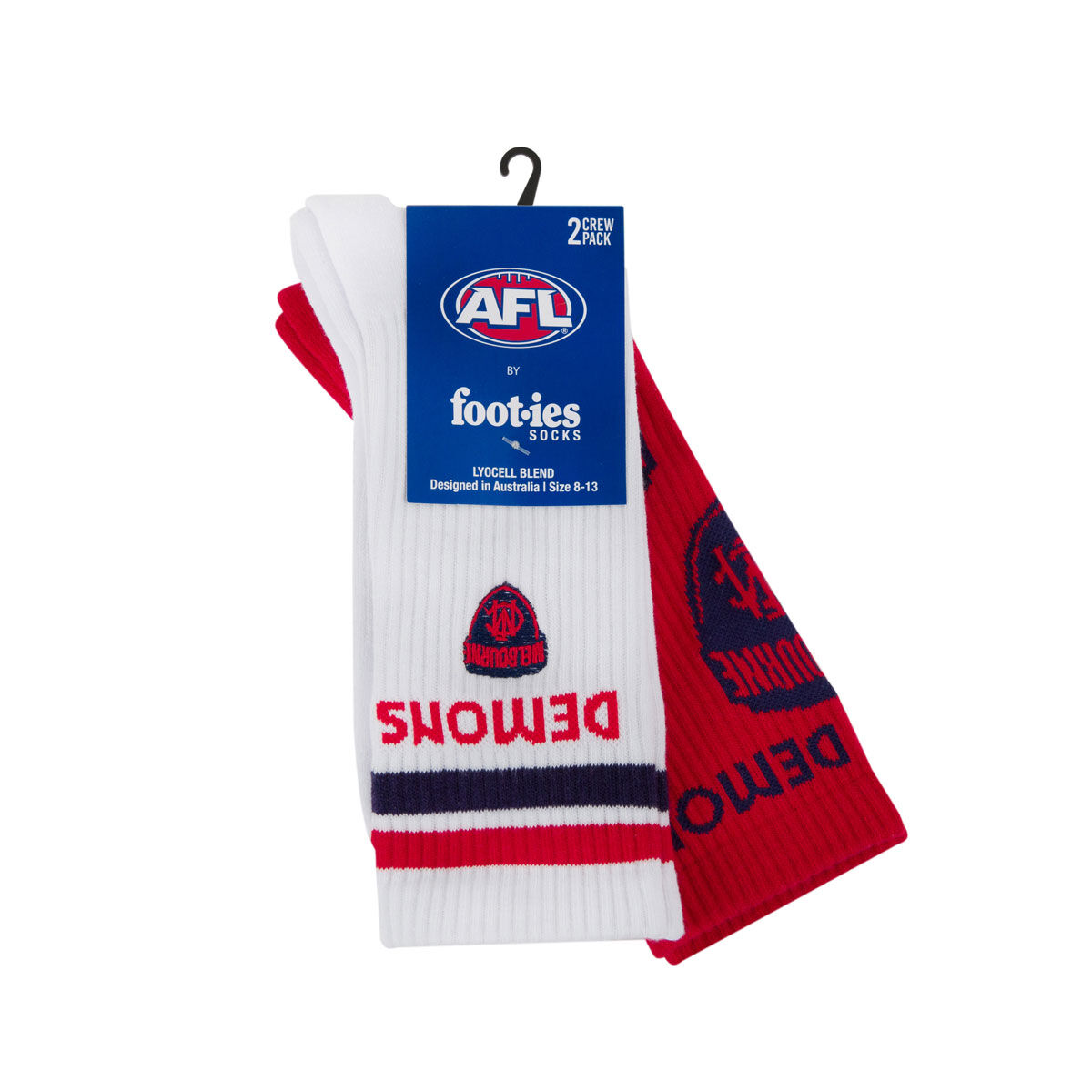 Melbourne Demons Sneaker Socks 2 Pack
