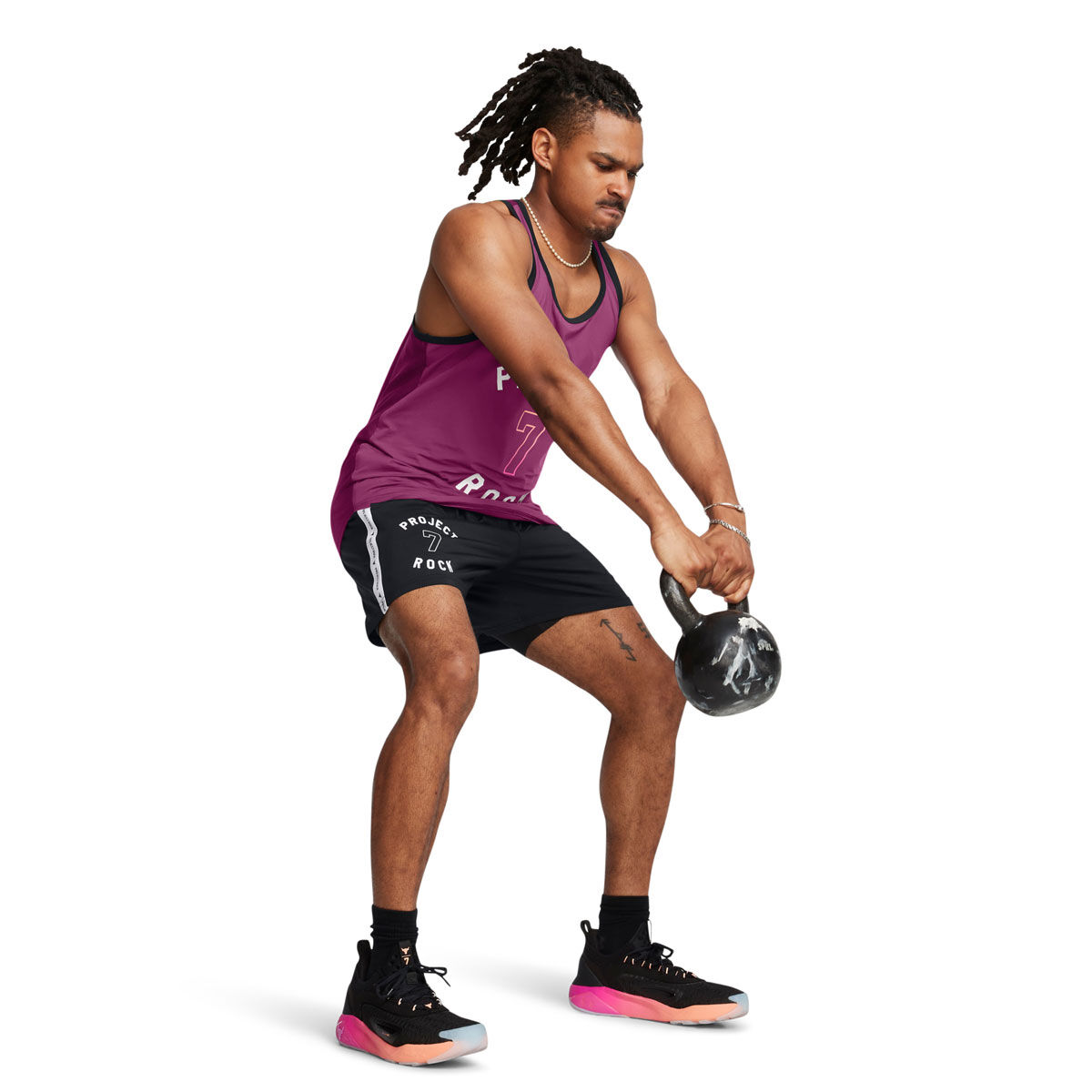 Under Armour Project Rock Mens Mesh Shorts