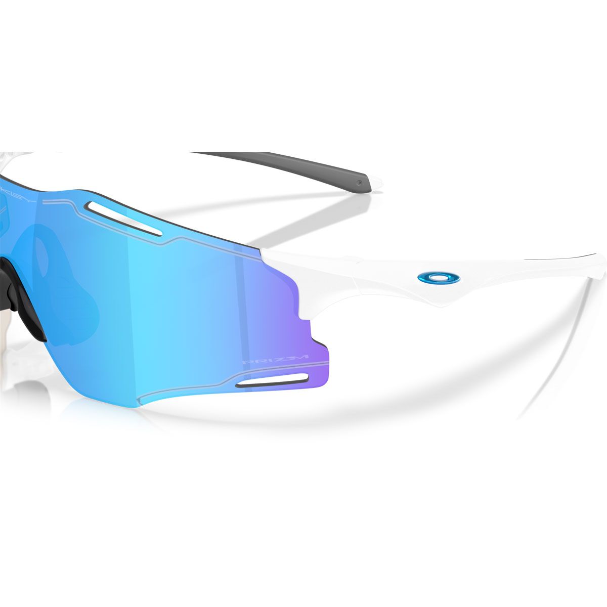 Oakley Cybr Zero Sunglasses - White with Prizm Sapphire
