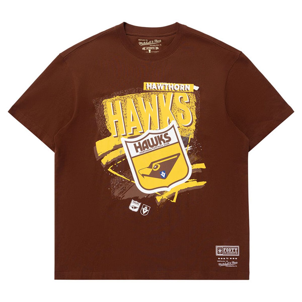 Hawthorn Hawks Mens 2025 Abstract Logo Tee