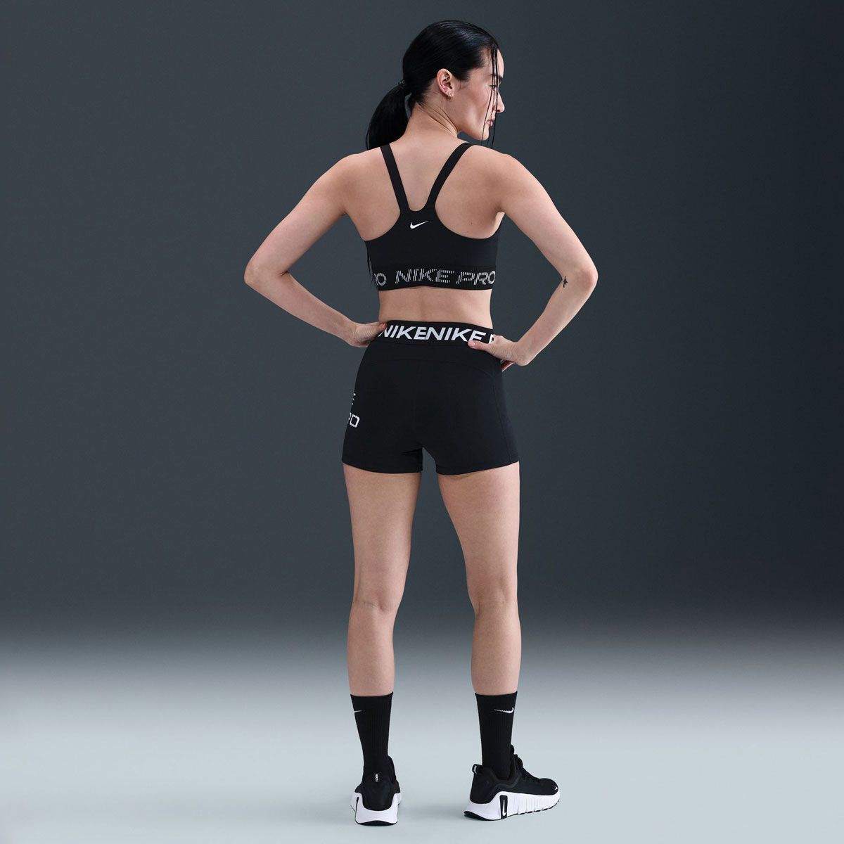 Nike Pro Womens Dri-FIT Light Support Graphic Sports Bra