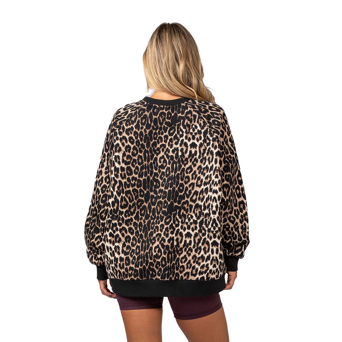 Muscle Nation Womens Reputation Oversized Crew Sweatshirt