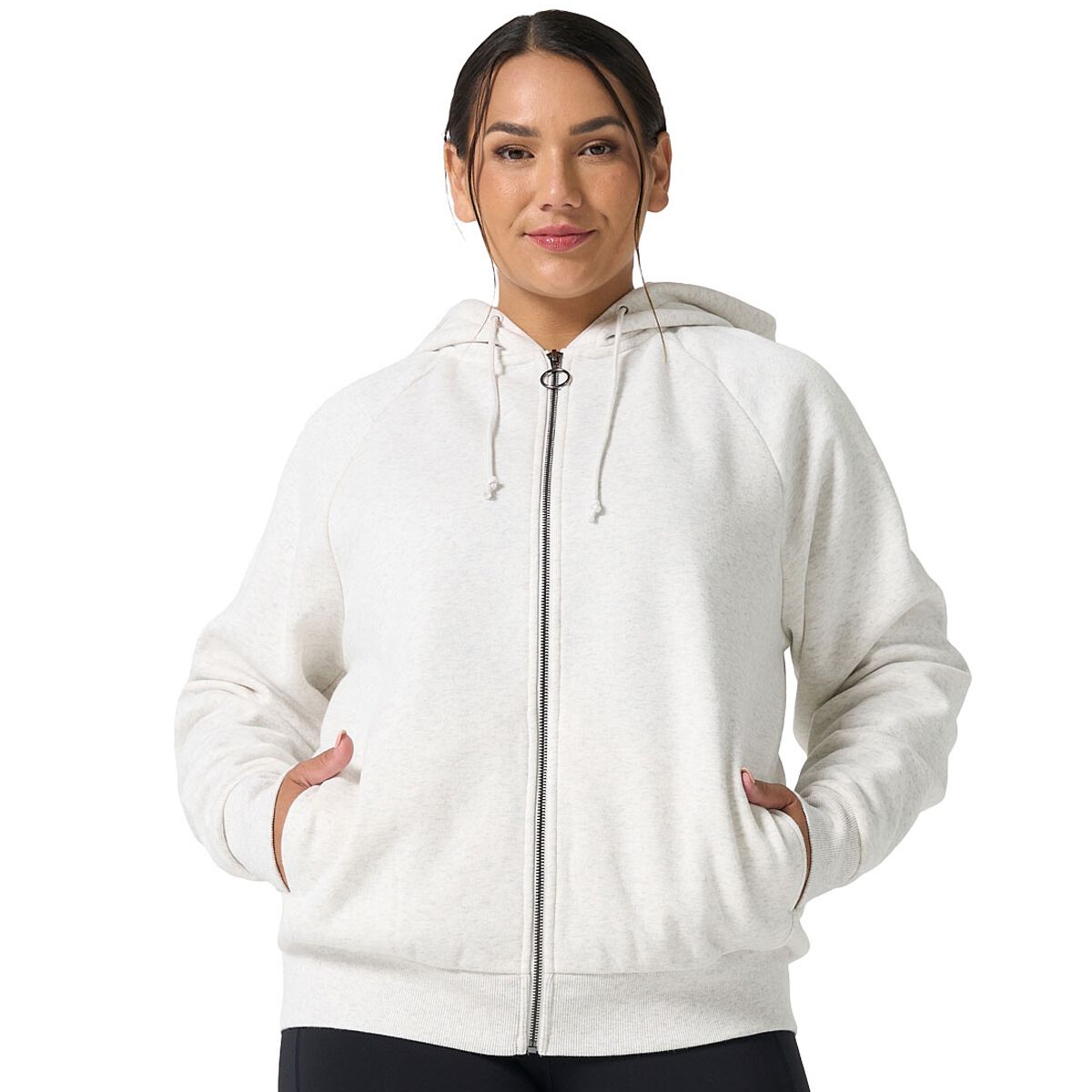 Ell/Voo Womens Mae Fleece Full Zip Hoodie