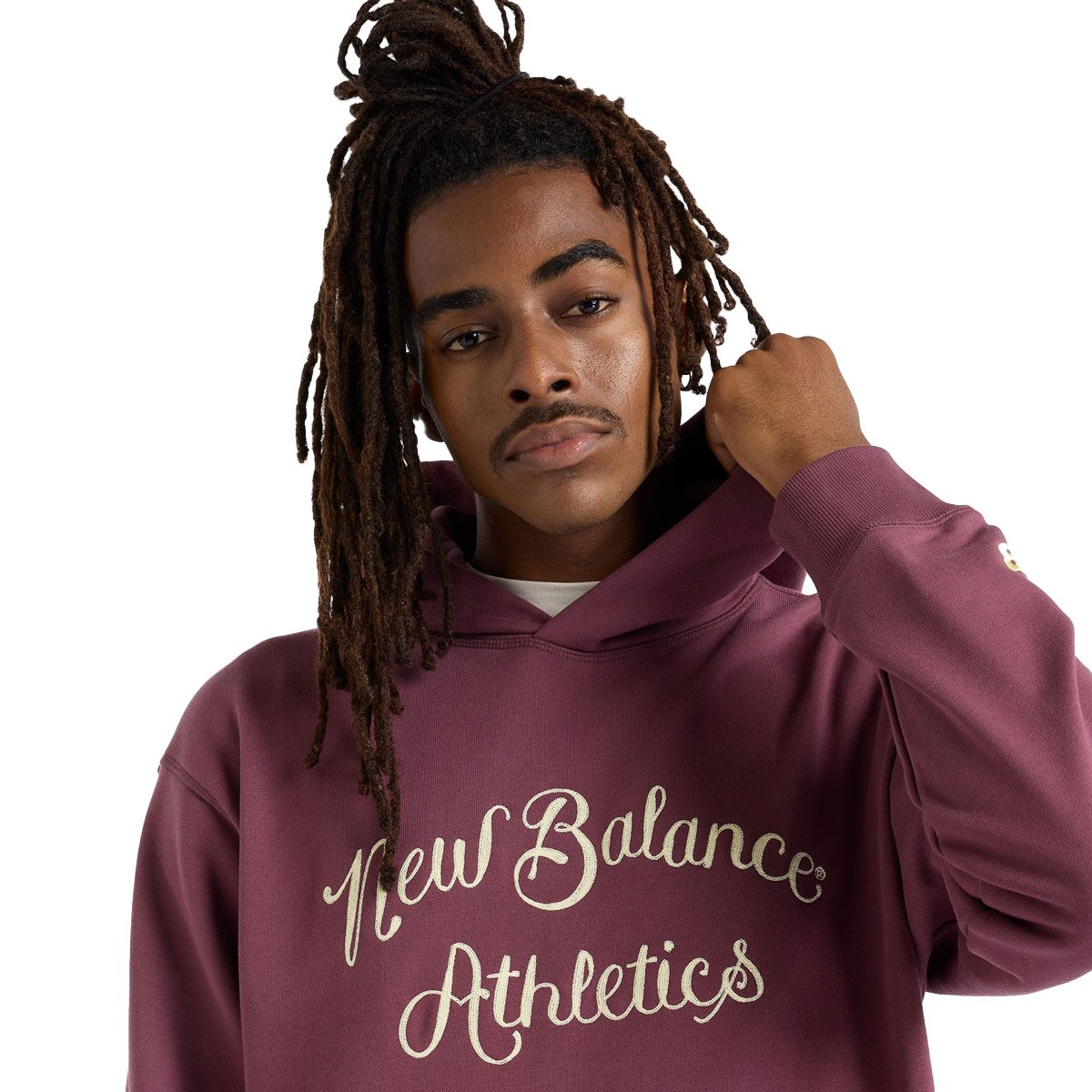New Balance Mens Athletics Relaxed League Pullover Hoodie