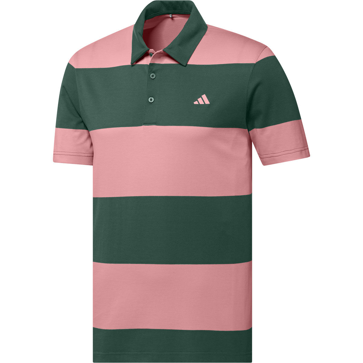 adidas Mens Colourblock Rugby Stripe Golf Polo