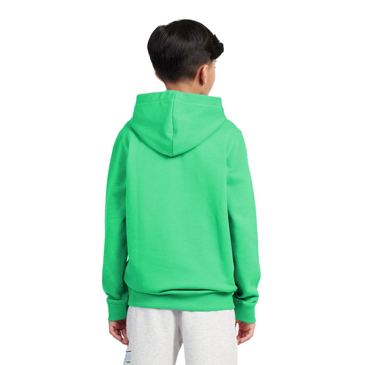 New Balance Junior French Terry Stacked Logo Pullover Hoodie