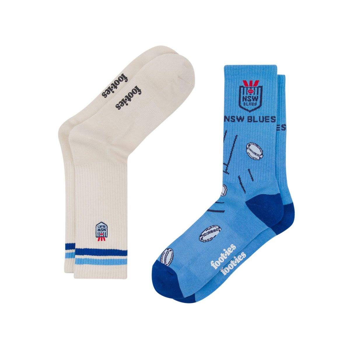 NSW Blues State of Origin Sneaker Socks 2 Pack