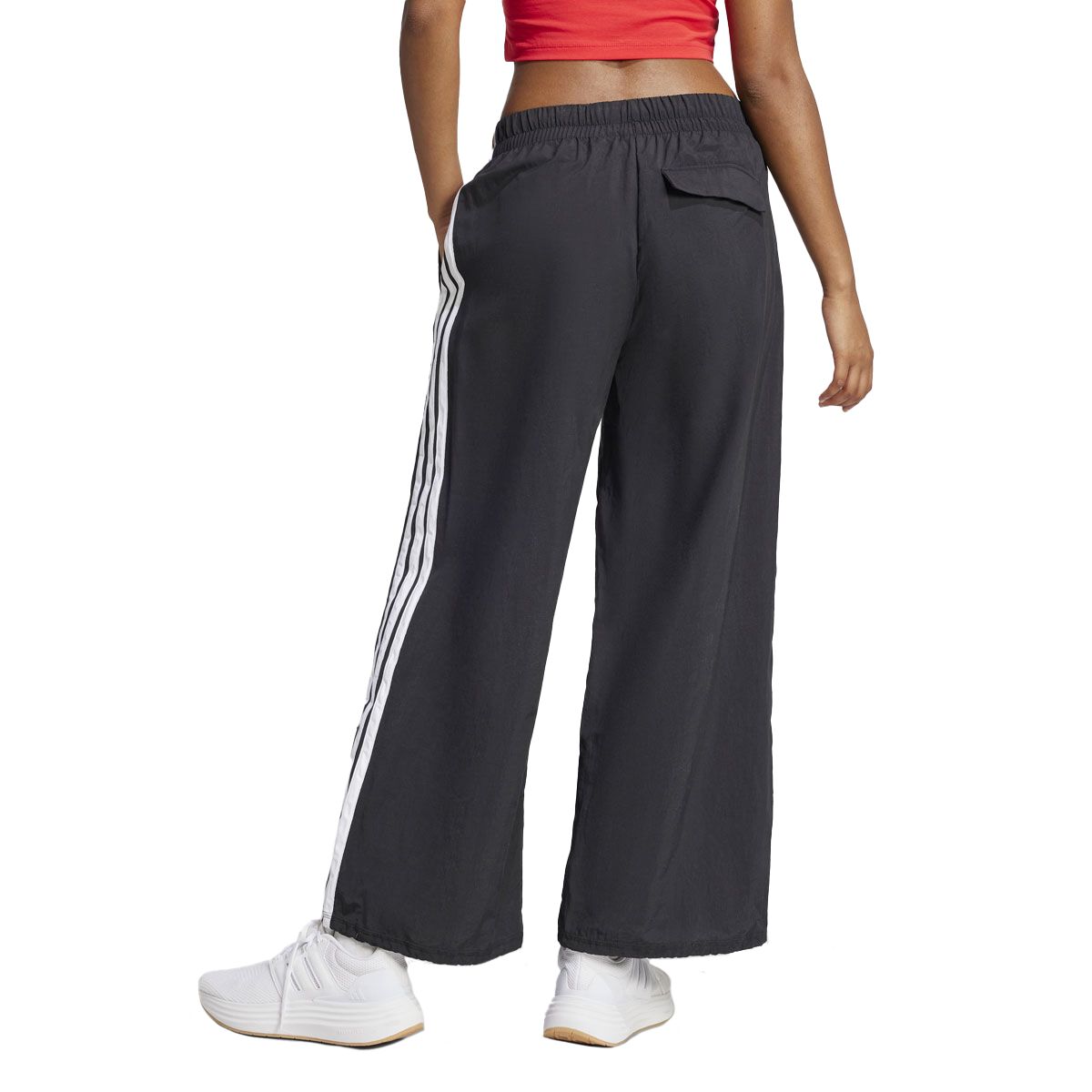 adidas Womens Essentials 3-Stripes Woven Parachute Tracksuit Pants